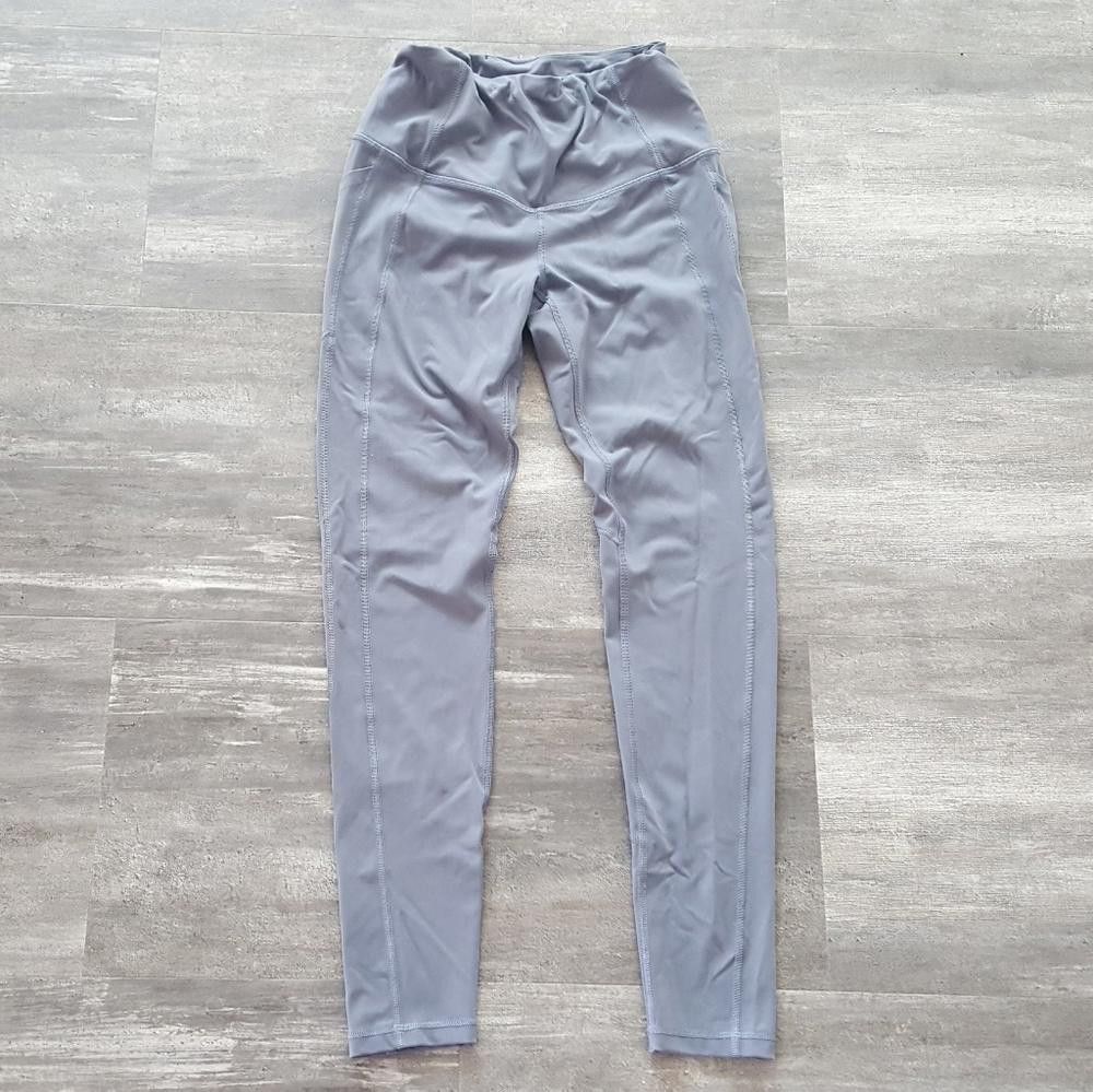 Designer Grey High Waisted Victoria Sport Knockout Legging Size 28" / US 6 / IT 42 - 1 Thumbnail