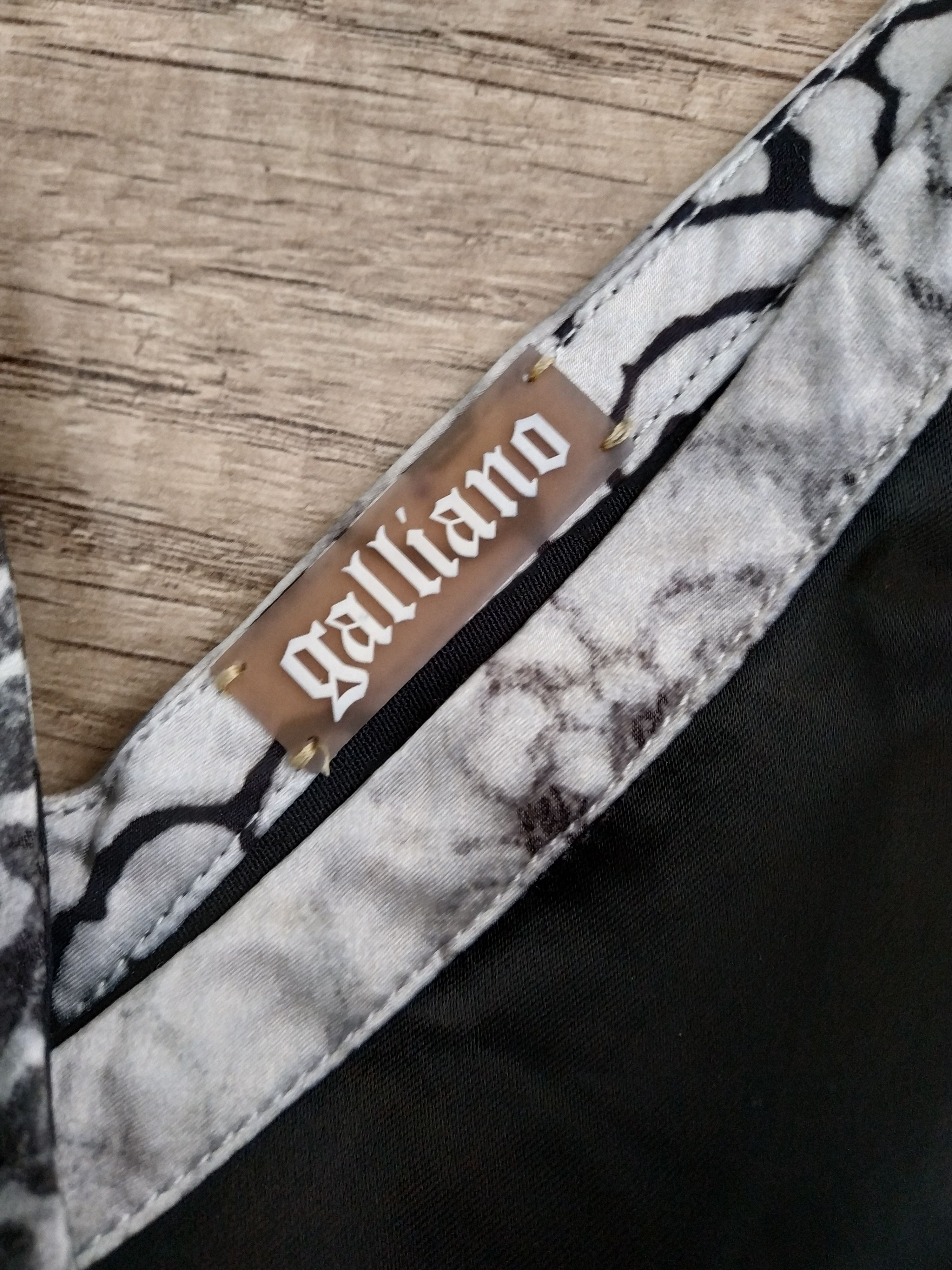 John Galliano John Galliano Women's Slim Fit Black Midi Dress, s. 38 (M) Size XS / US 0-2 / IT 36-38 - 10 Thumbnail