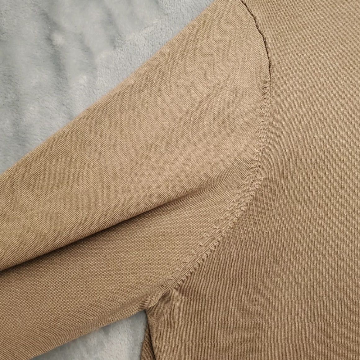 Pendleton VINTAGE Pendleton Sweater Womens XS Tan Mock Neck Silk Blend Long Sleeve Minimalist Size S / US 4 / IT 40 - 4 Thumbnail