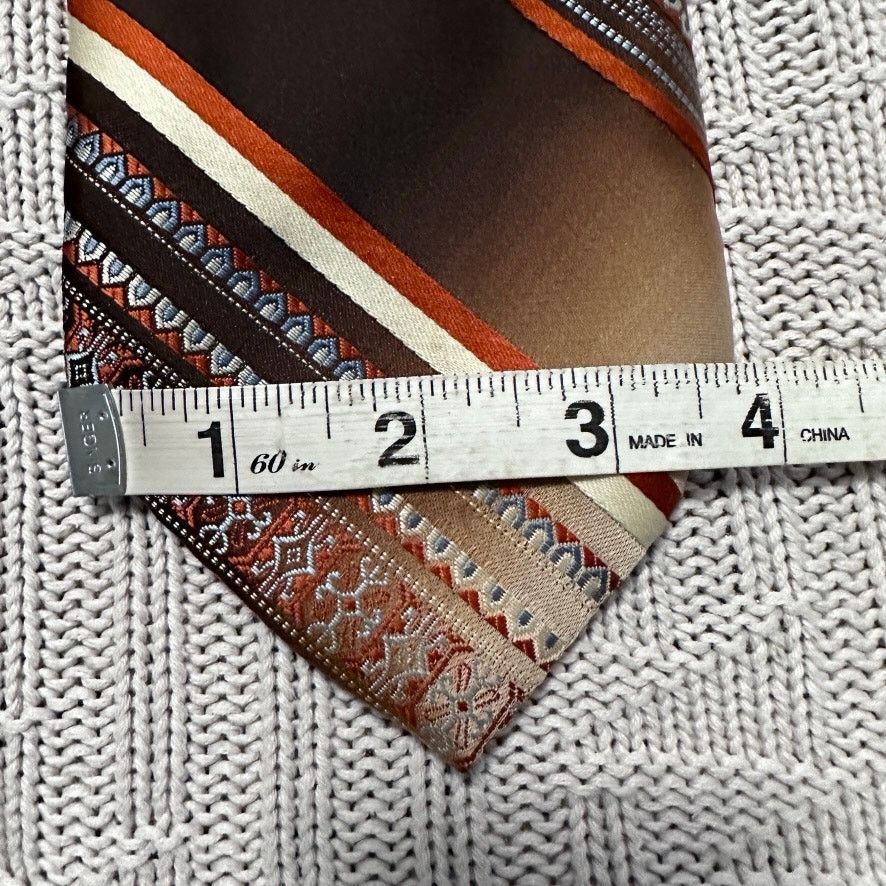 Vintage Vintage 70s Burma brown southwest striped tie Size ONE SIZE - 5 Thumbnail