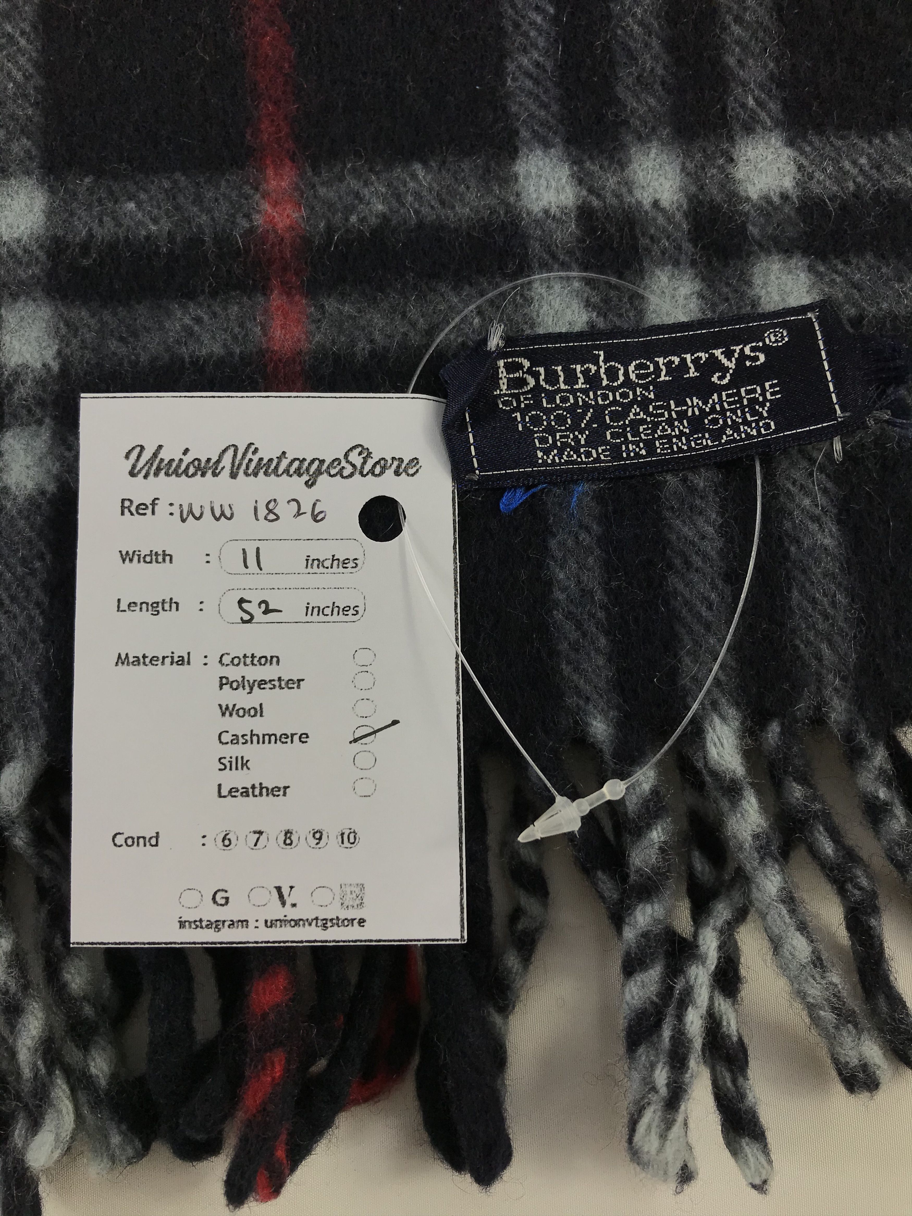 Burberry × Vintage Burberry Scarf / Muffler / Neckwear - WW1826 Size ONE SIZE - 4 Thumbnail