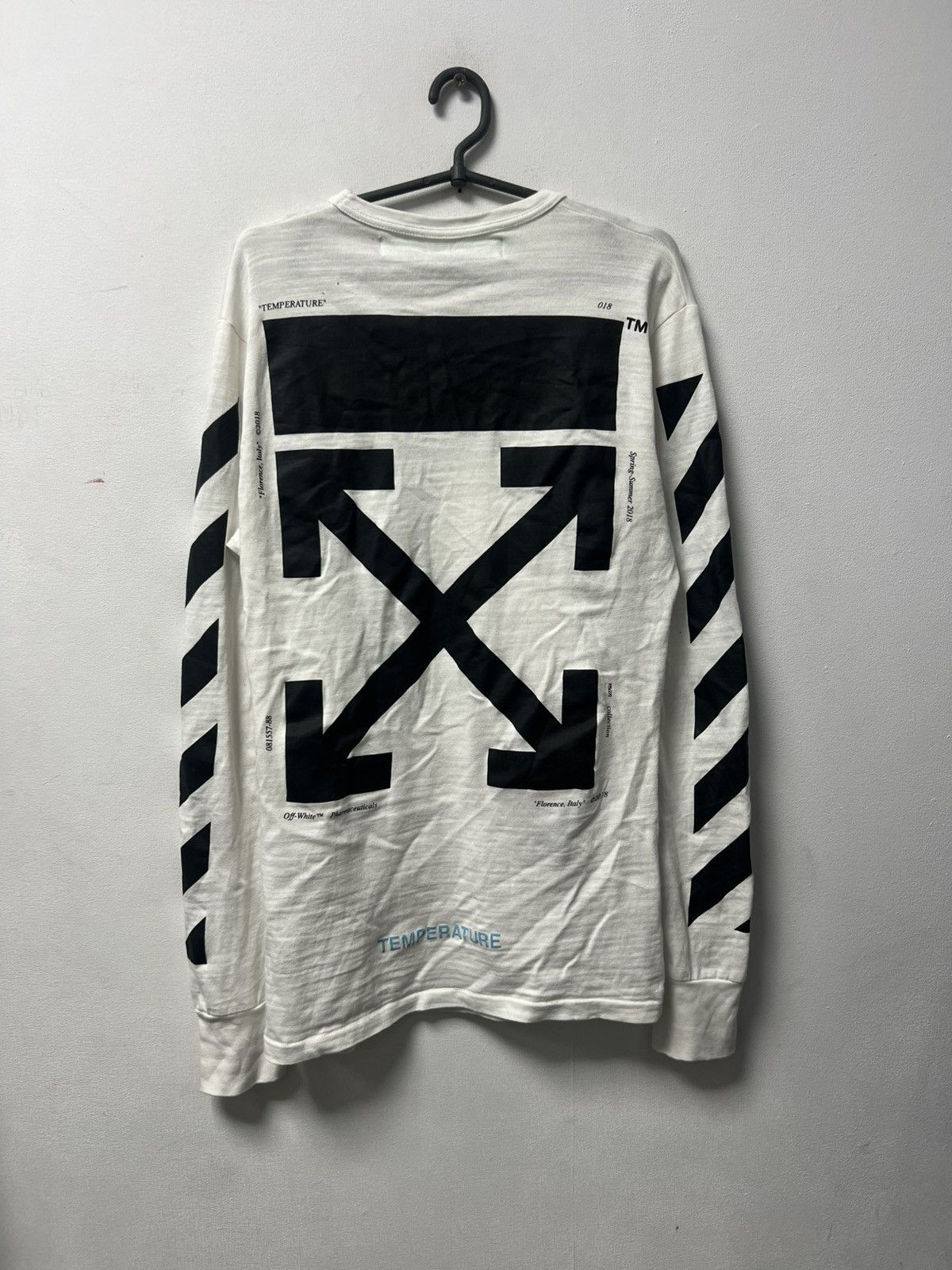 Off-White Off White Mona Lisa Long Sleeve Big Logo Mens Size US S / EU 44-46 / 1 - 14 Thumbnail