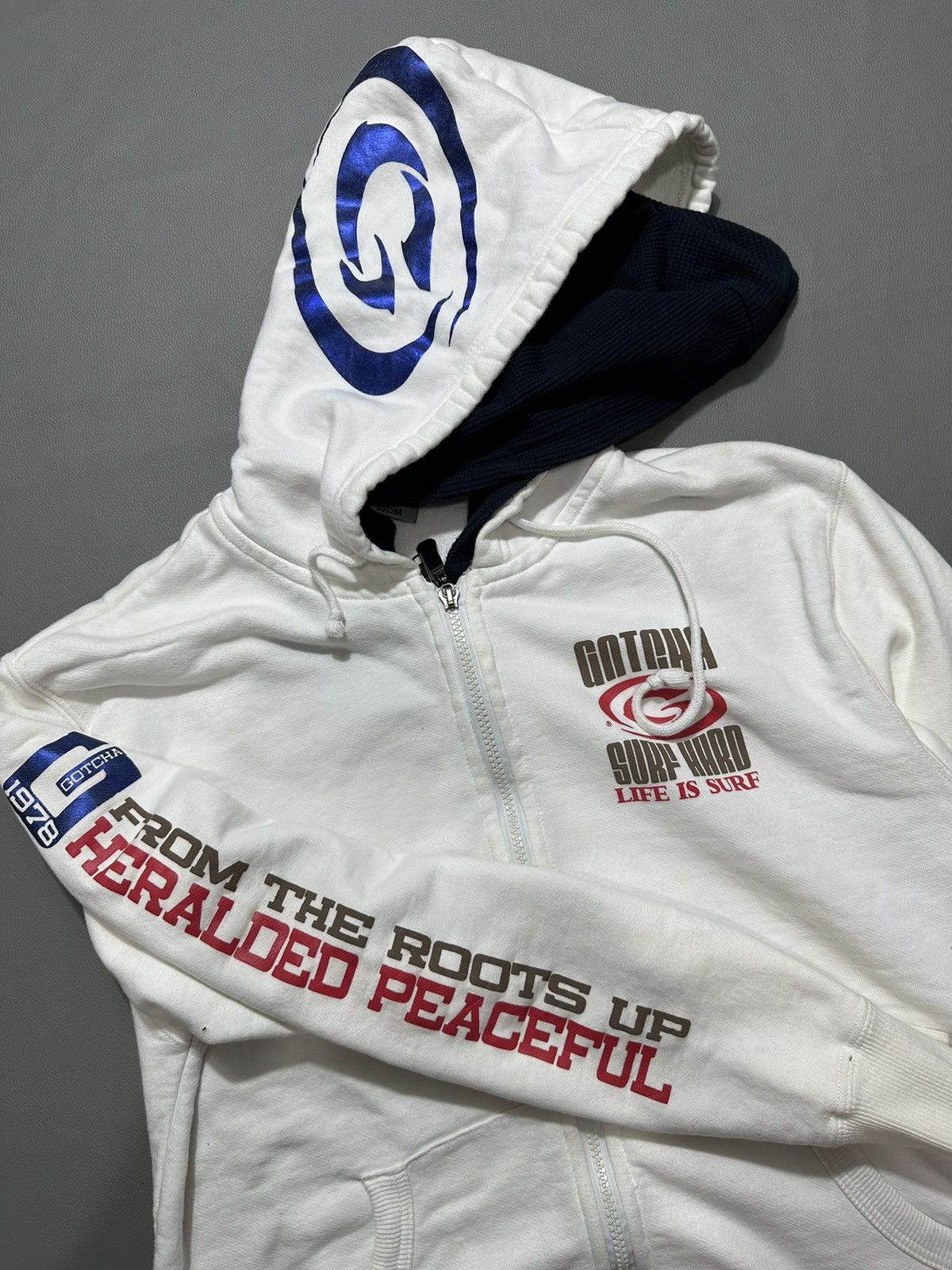 Beauty Beast GOTCHA DOUBLE LAYER THERMAL ZIP DOUBLE HOODIE SURFSTYLE POEM Size US M / EU 48-50 / 2 - 12 Thumbnail