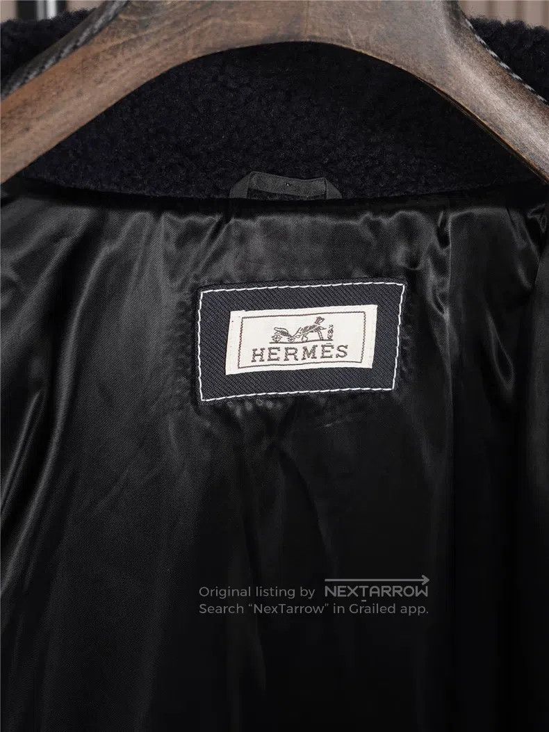 Hermes Hermes Mens Runway Leather Jacket Size US M / EU 48-50 / 2 - 5 Thumbnail