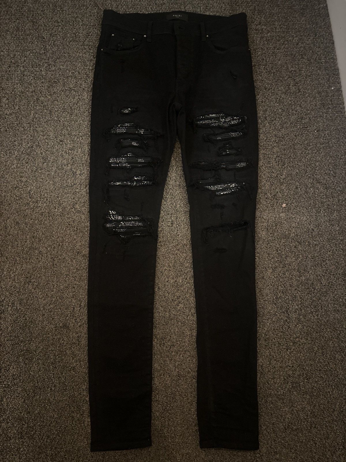 Amiri Amiri Bandana Thrasher Jeans Size US 33 - 1 Thumbnail