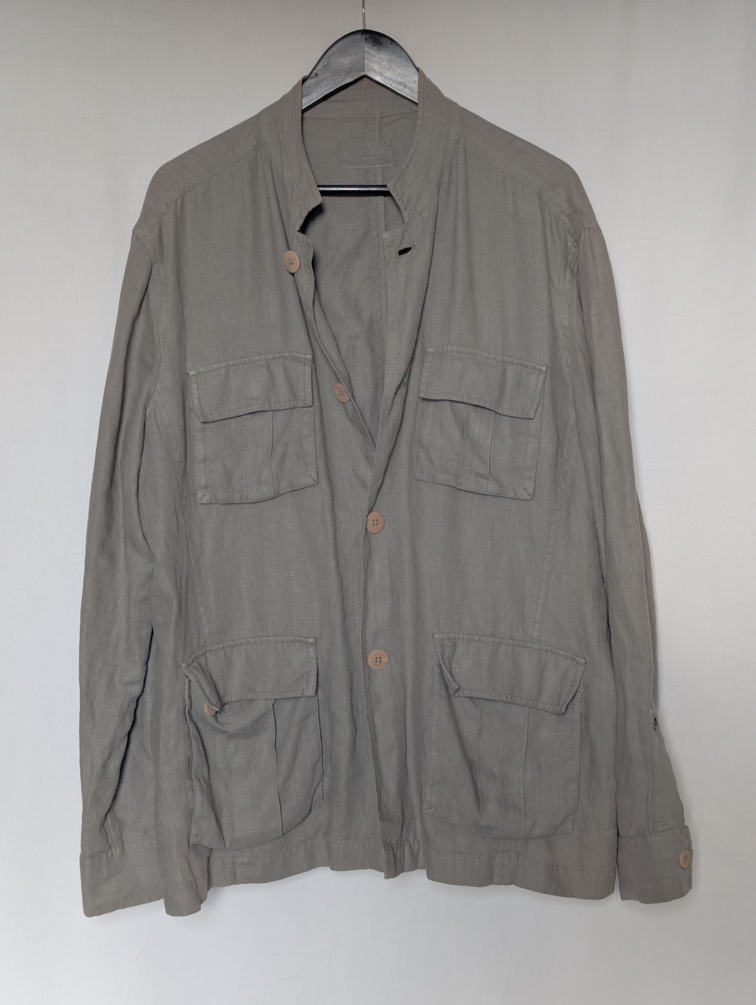 Other Blanc Bleu Safari Jacket in Linen Size US L / EU 52-54 / 3 - 1 Thumbnail