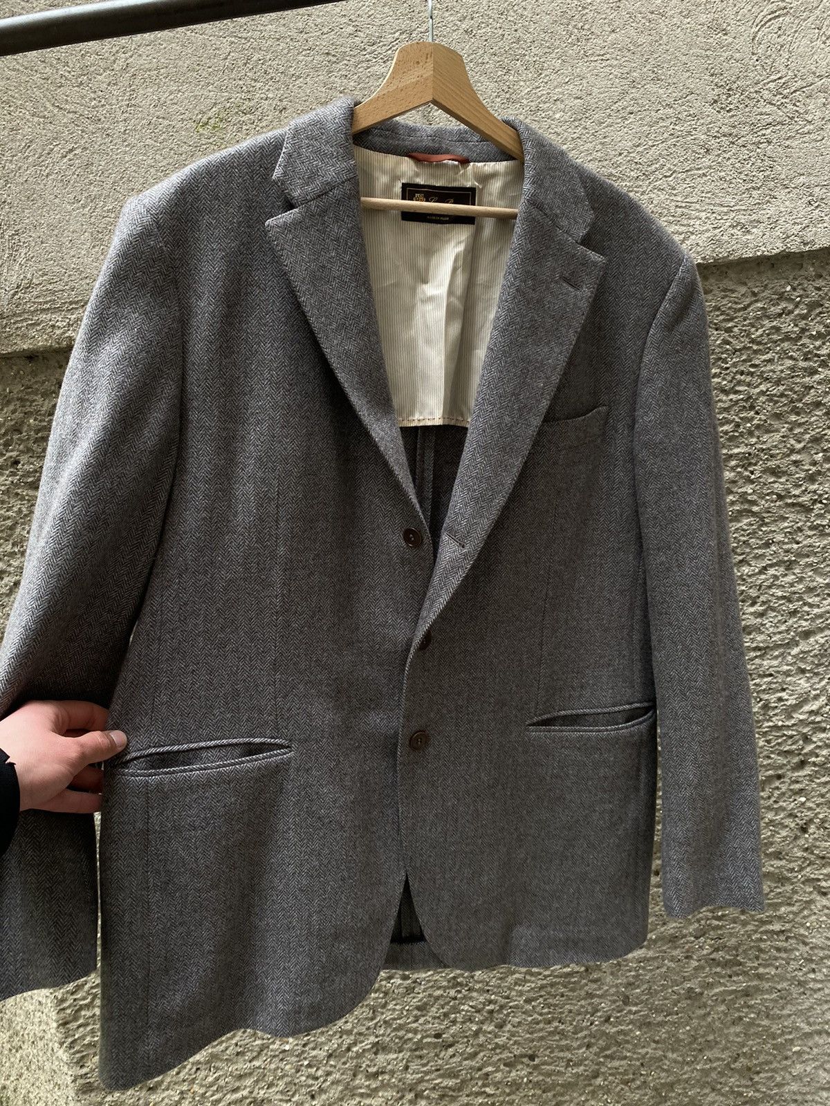 Loro Piana Loro Piana Cashmere Blazer Size US XL / EU 56 / 4 - 5 Thumbnail