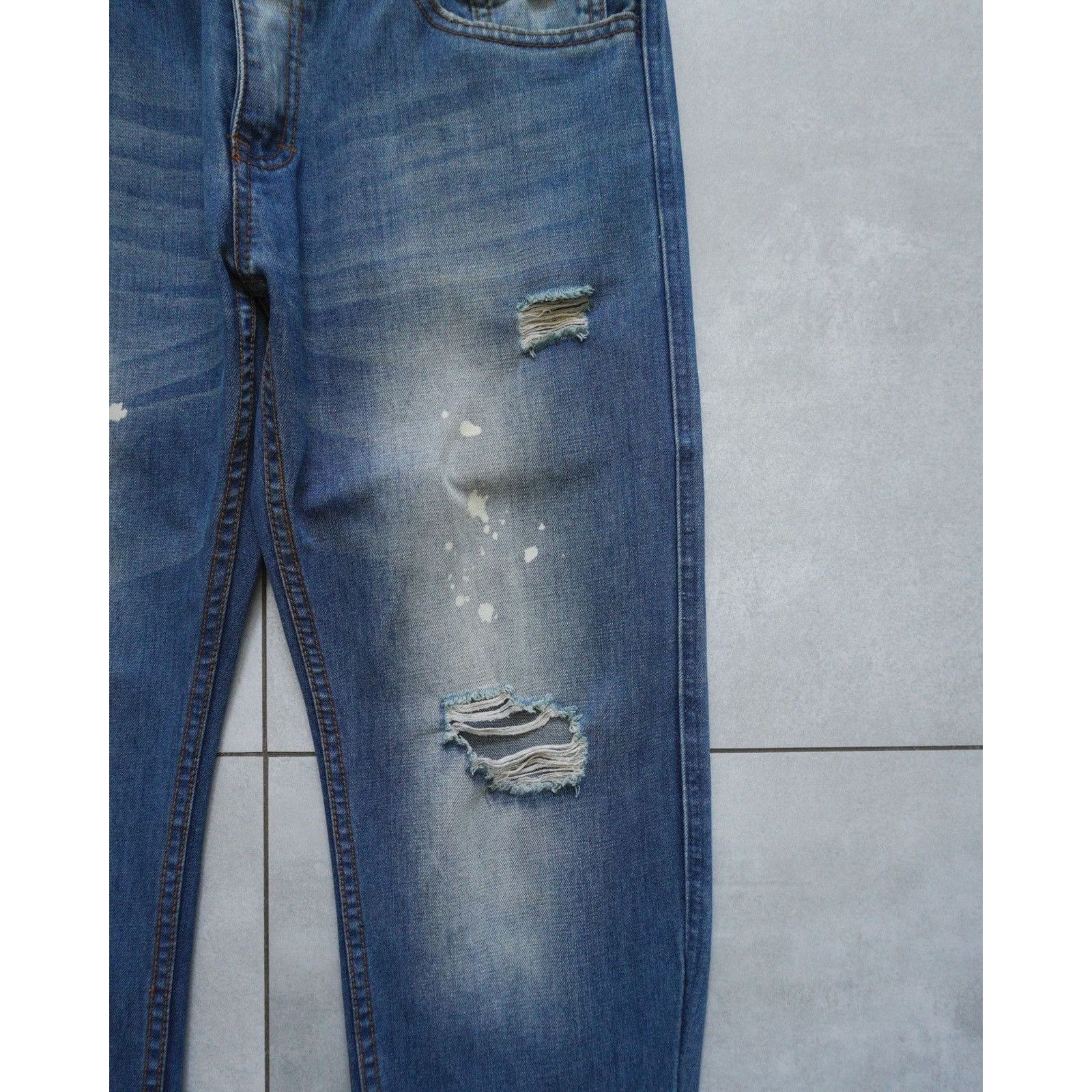 Dolce & Gabbana Dolce gabbana blue distressed vintage denim pants jeans Size US 34 / EU 50 - 4 Thumbnail
