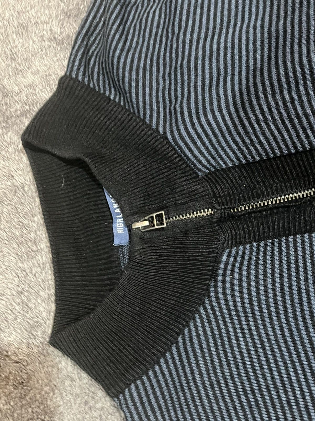 Other Black and Blue Striped Light Zip Up Jacket Size US XL / EU 56 / 4 - 2 Thumbnail