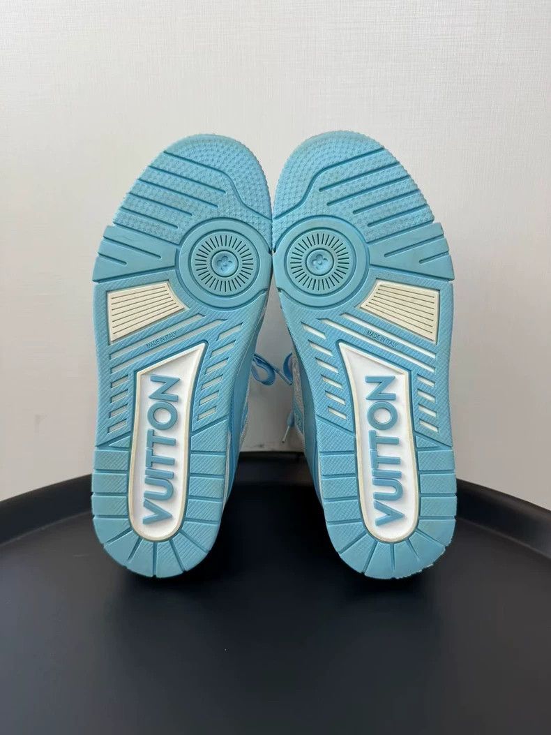 Louis Vuitton Louis Vuitton White, blue sky, blue sneakers Size US 6 / EU 39 - 5 Thumbnail