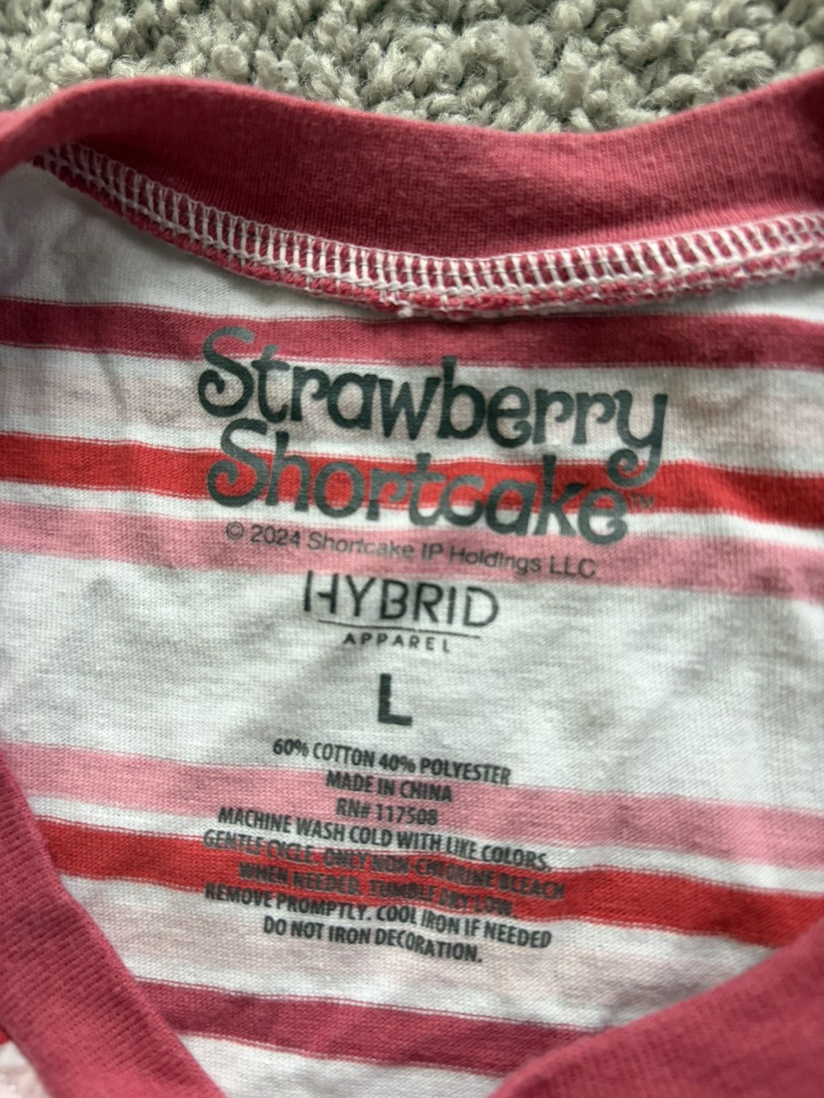 Other Strawberry shortcake red and white striped shirt Size L / US 10 / IT 46 - 3 Thumbnail