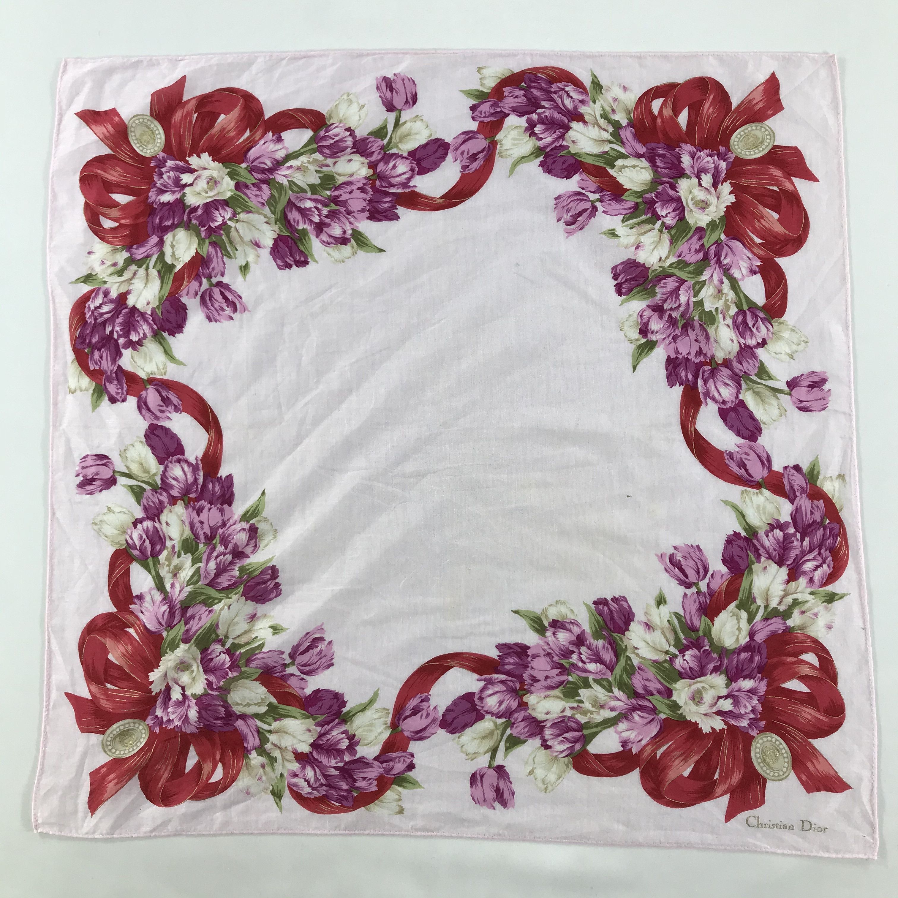 Vintage Christian Dior Bandana / Handkerchief / Neckerchief - S1763 Size ONE SIZE - 1 Thumbnail