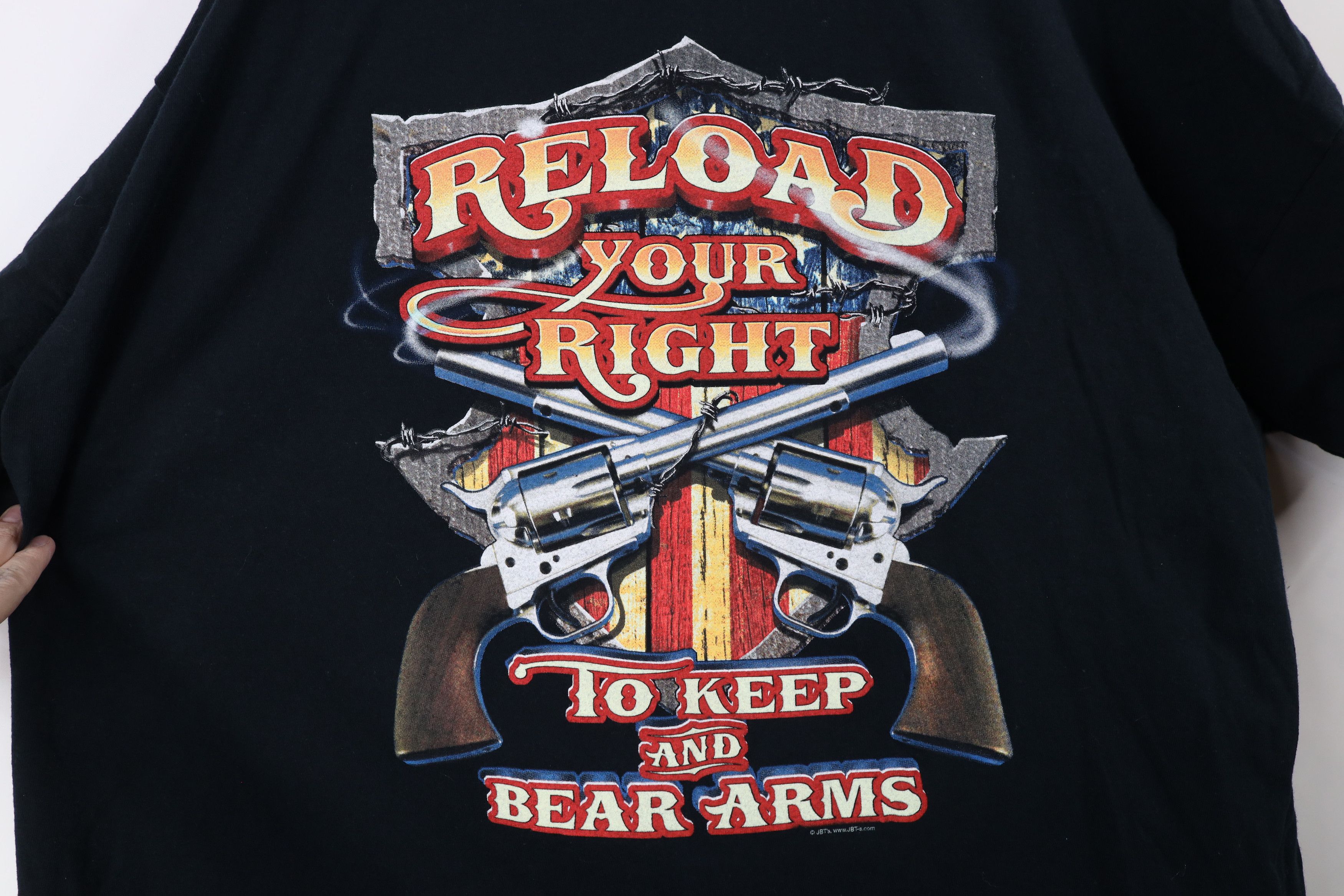 Vintage Vintage Y2K Streetwear Amendment Reload Your Right T-Shirt Size US XXL / EU 58 / 5 - 4 Thumbnail