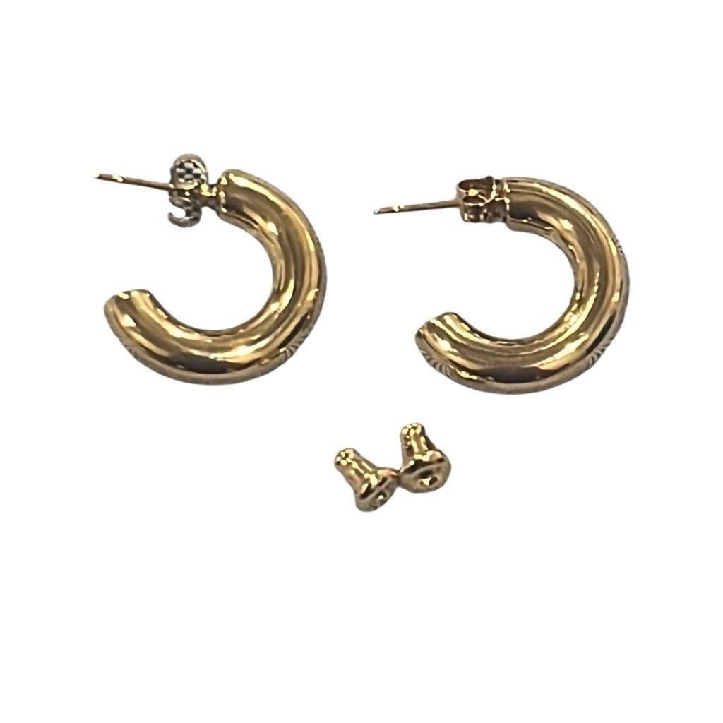 Other Chunky Gold Hoop Earrings for Women 14K Gold Plated Hypoalle Size ONE SIZE - 1 Thumbnail