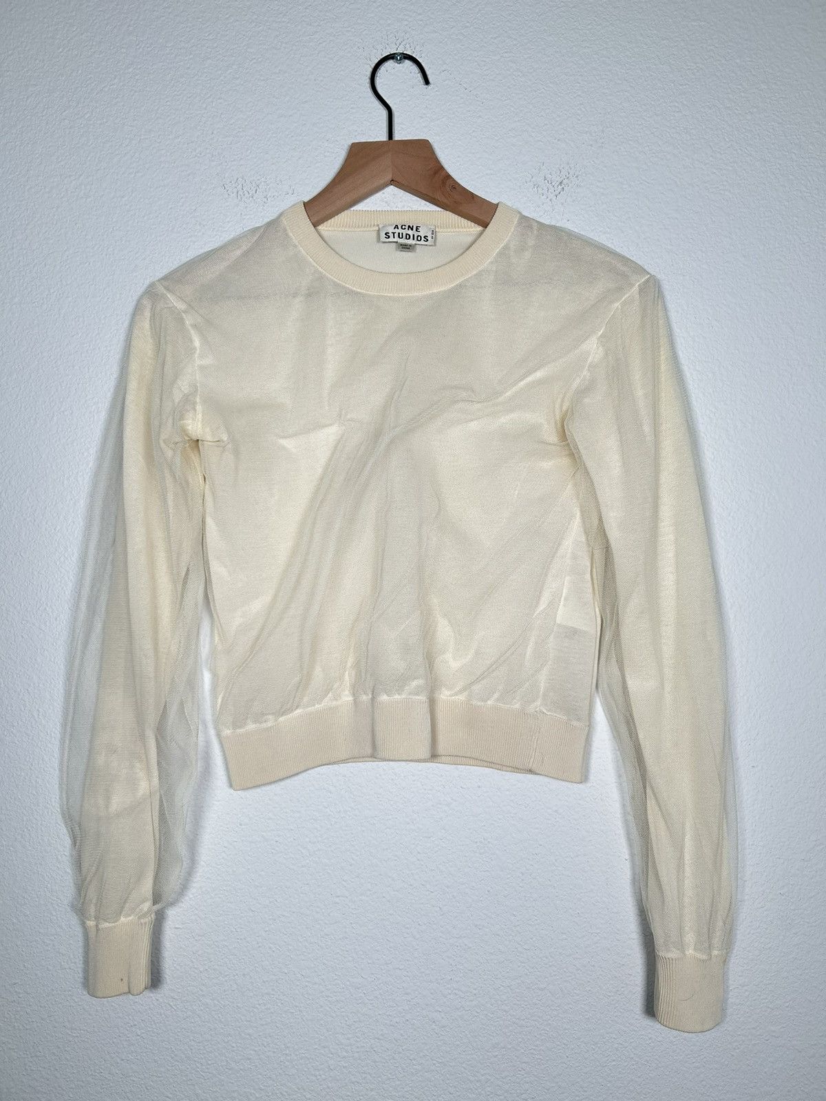 Acne Studios Mesh Net Double Layered Sweater Size US XS / EU 42 / 0 - 1 Thumbnail