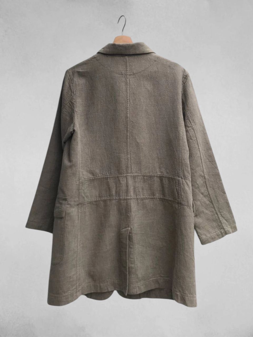 Issey Miyake Unisex Plantation Linen Blend Marled Coat Size M / US 6-8 / IT 42-44 - 5 Thumbnail