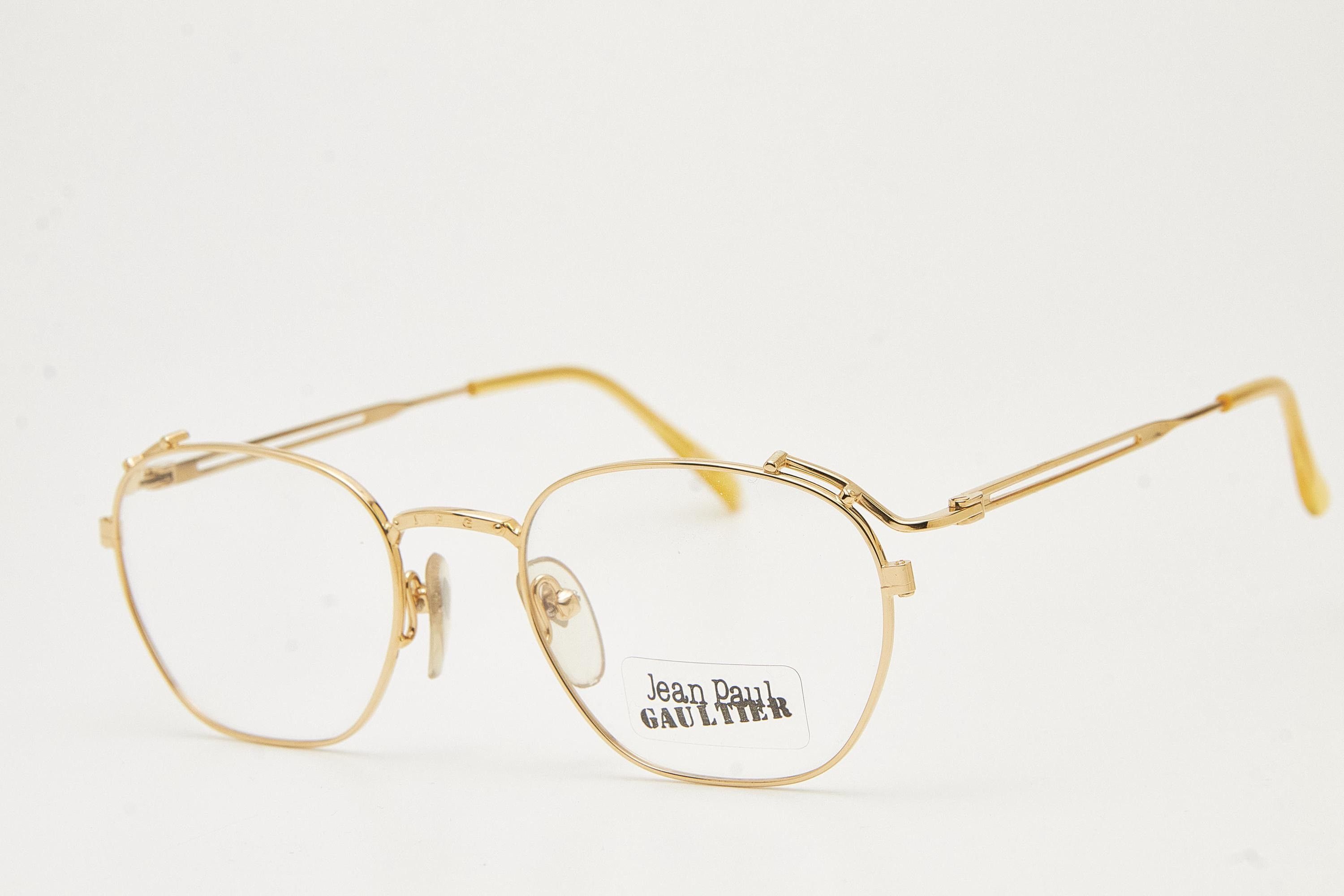 Jean Paul Gaultier Jean Paul Gaultier 55-3173 Gold Plated Oval Eyeglasses Size ONE SIZE - 12 Thumbnail