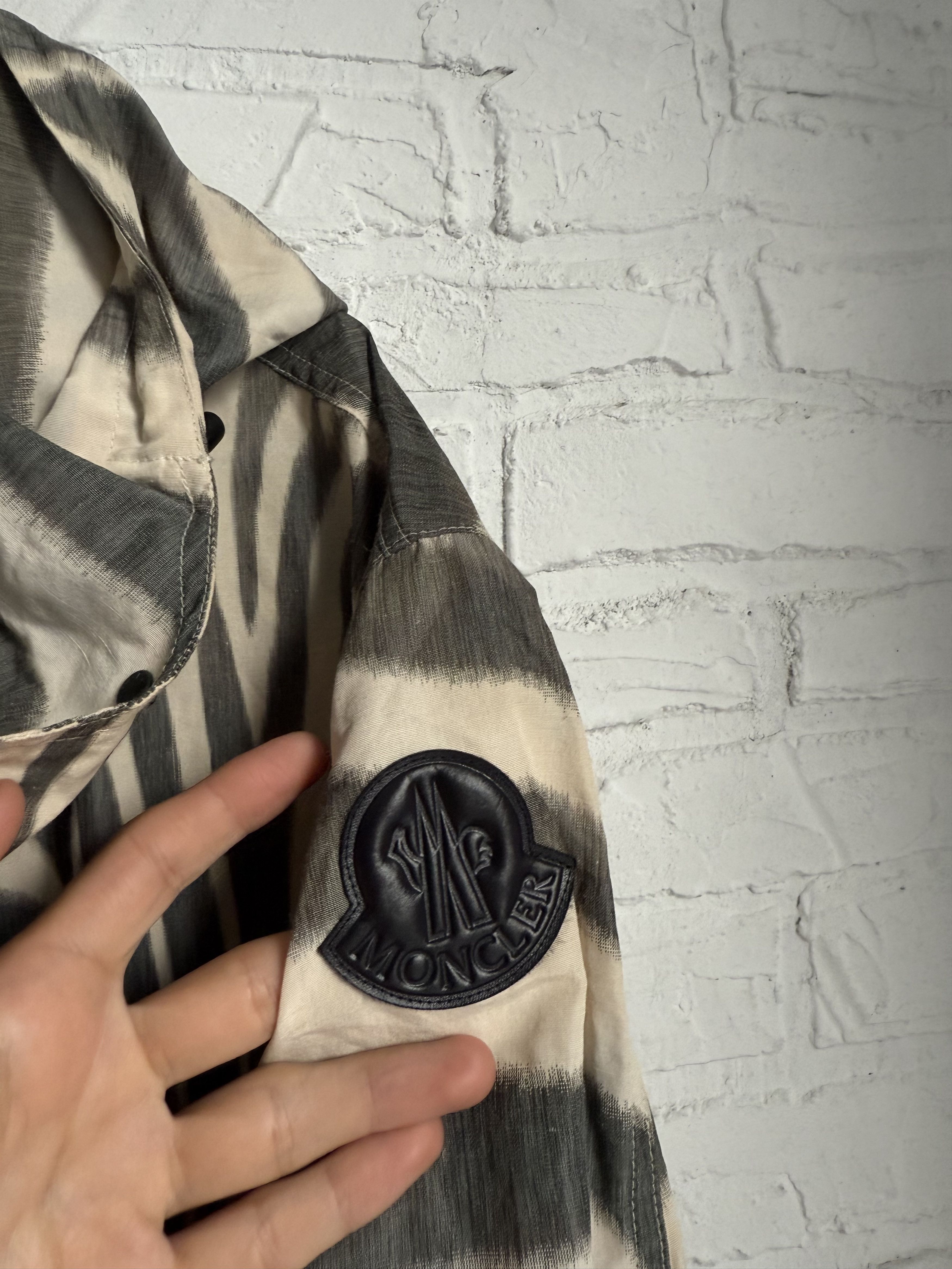 Moncler Moncler Achird Zebra Print linen blend Parka Coat Size ONE SIZE - 13 Thumbnail