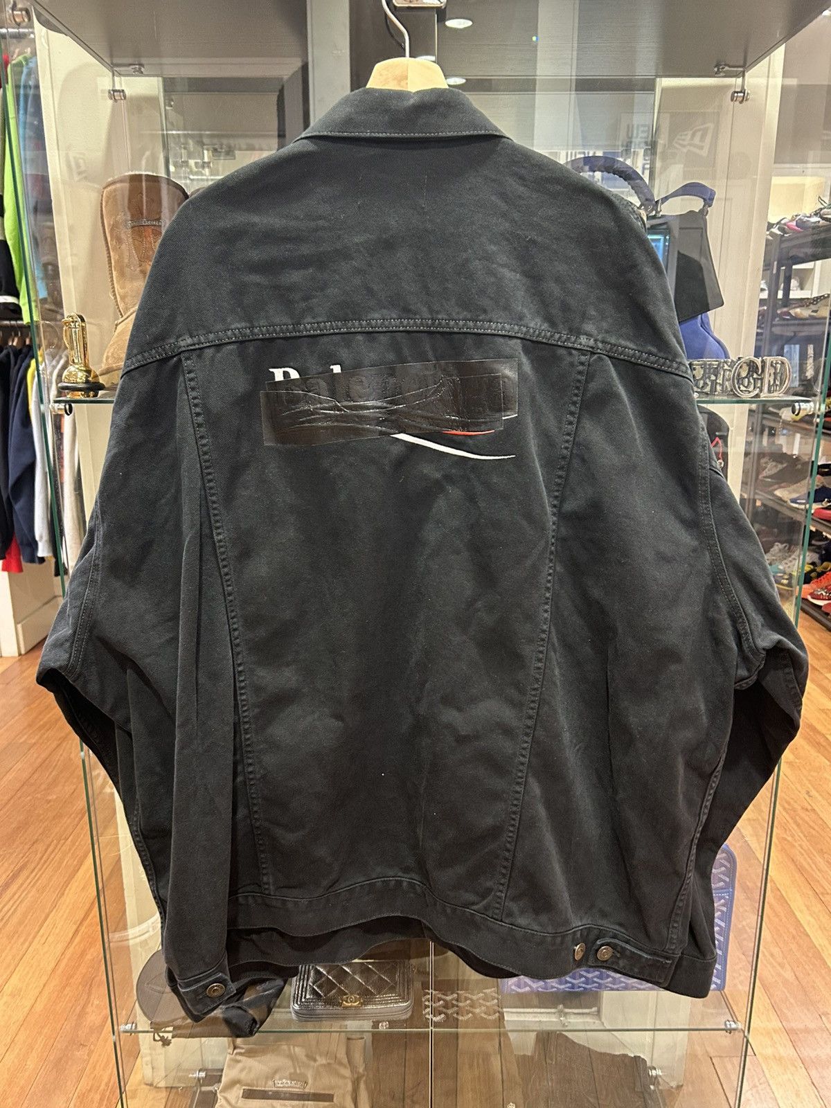 Balenciaga Balenciaga Tape Campaign Embroidered Denim Jacket Size US XL / EU 56 / 4 - 1 Thumbnail