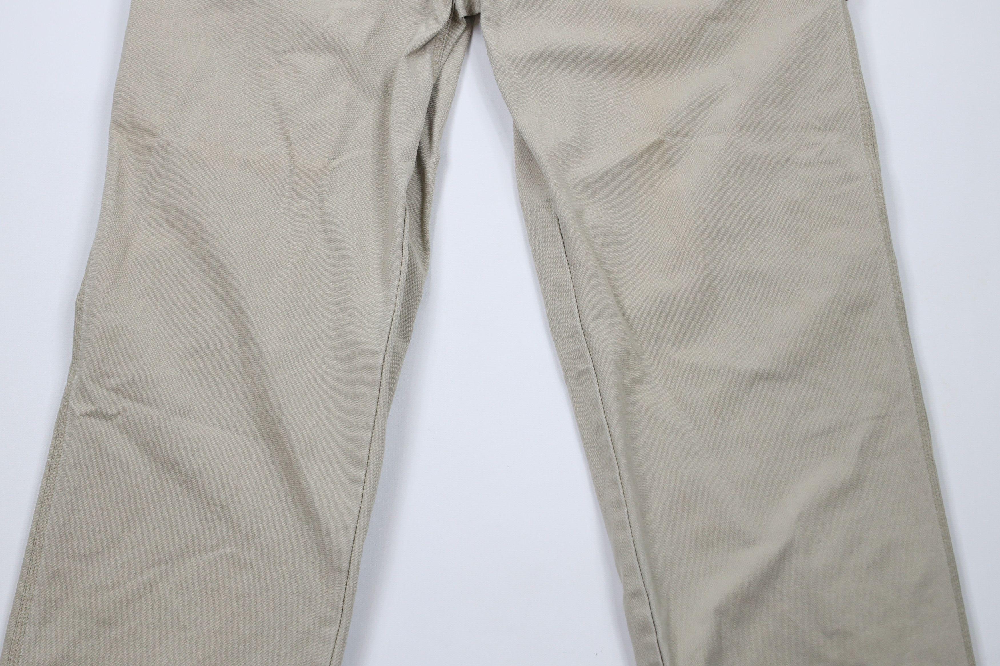 Timberland × Vintage Vintage Timberland Spell Out Wide Leg Canvas Carpenter Pants Size US 38 / EU 54 - 3 Thumbnail