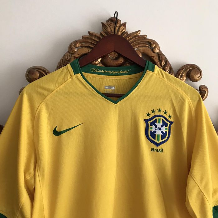 Nike Vintage Nike Ricardo Kaka Brazil Soccer Jersey #8 World Cup