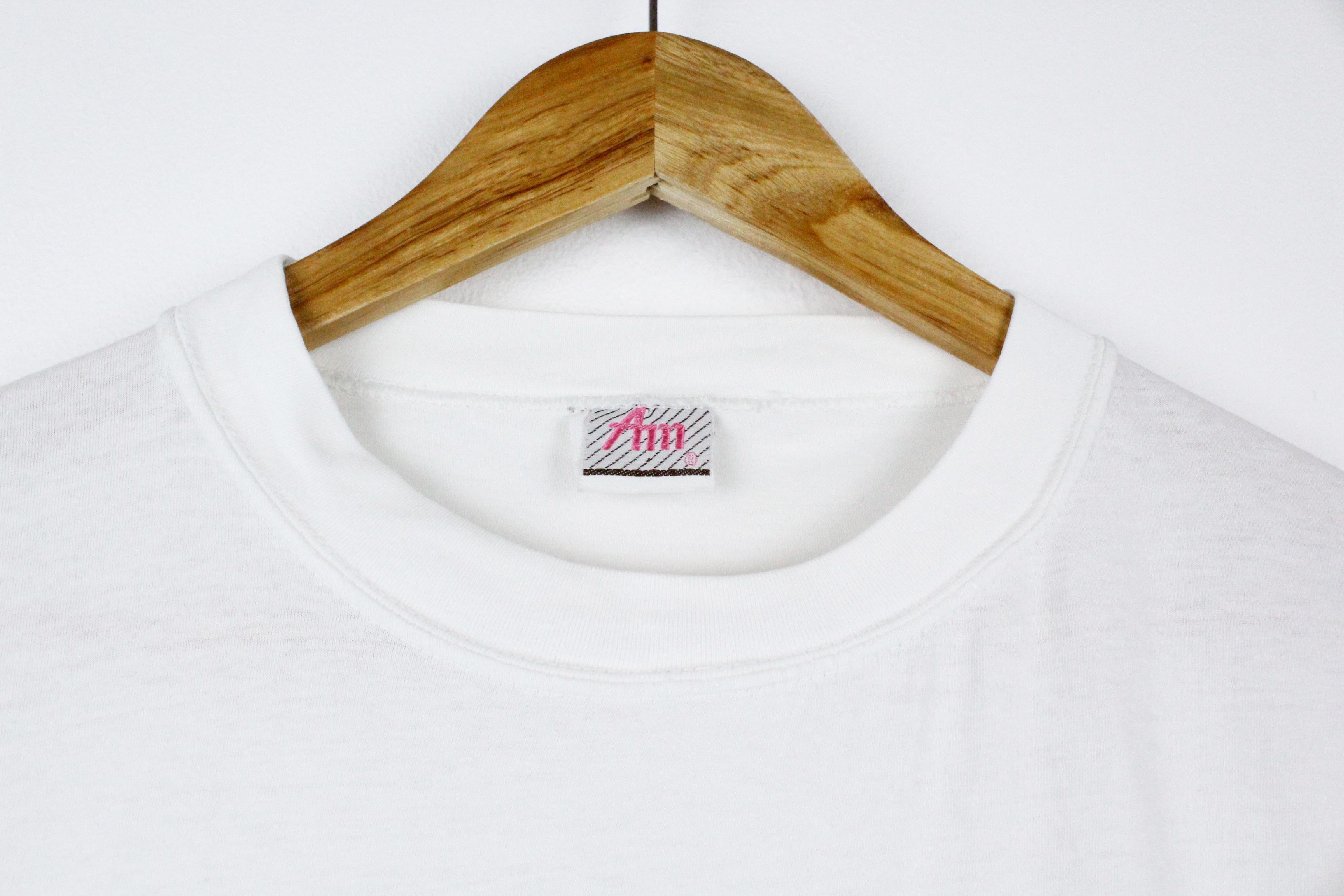 Country Road × Vintage Vintage 1995 Crossed To The Equator Graphic Crew T-shirt 90s Size US L / EU 52-54 / 3 - 4 Thumbnail