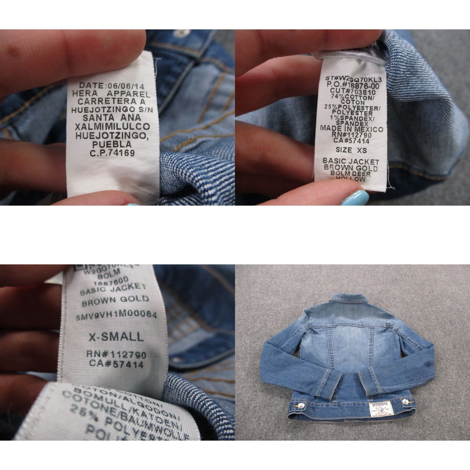 True Religion True Religion Jacket Womens XS Blue Denim Trucker Shirt Jacket Cassual Workwear Outdoor Outdoors Size 26" / US 2 / IT 38 - 8 Thumbnail