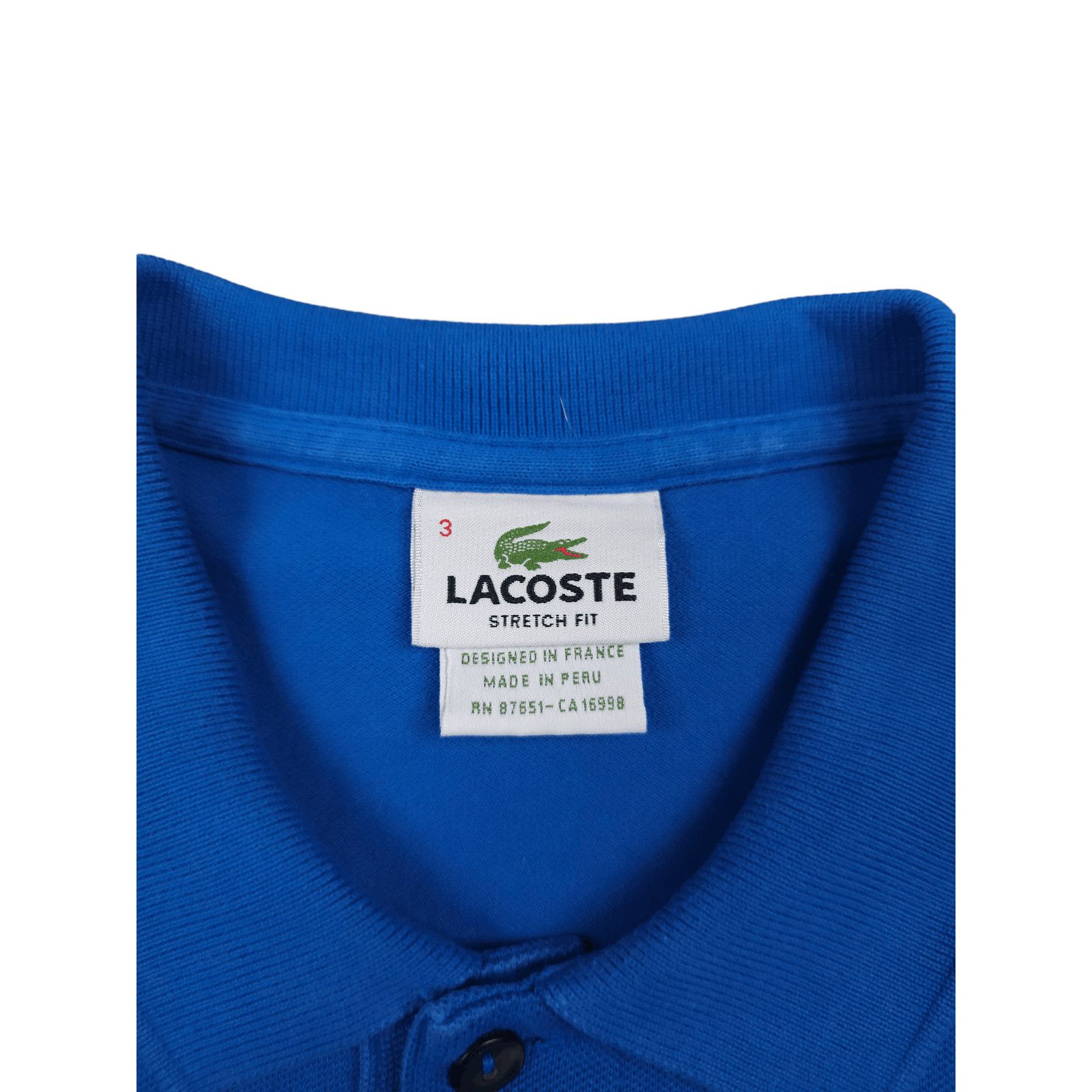 Lacoste × Vintage 💎Polo Shirt T-shirt Size XS Small Blue Logo 90s 00s Y2K Size US XS / EU 42 / 0 - 4 Thumbnail