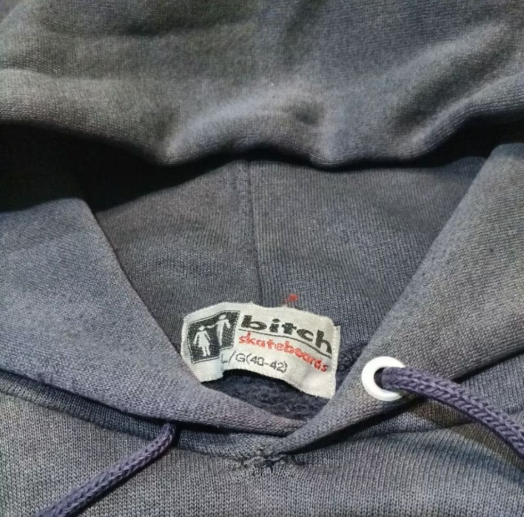 Girl Skateboards Vintage 90s Hoodie BITCH SKATEBOARDS Big Logo Size US M / EU 48-50 / 2 - 3 Thumbnail