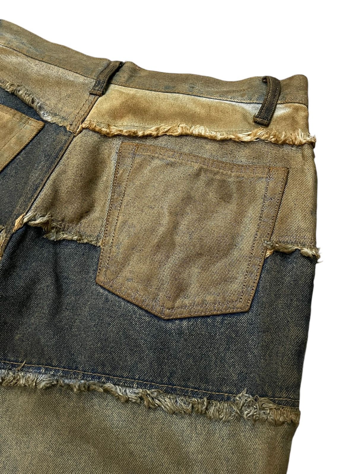 GOSTAR DE FUGA × If Six Was Nine × Shellac Mud Wash Hagi Layered Flared Jeans Japanese Brand Size US 30 / EU 46 - 19 Thumbnail