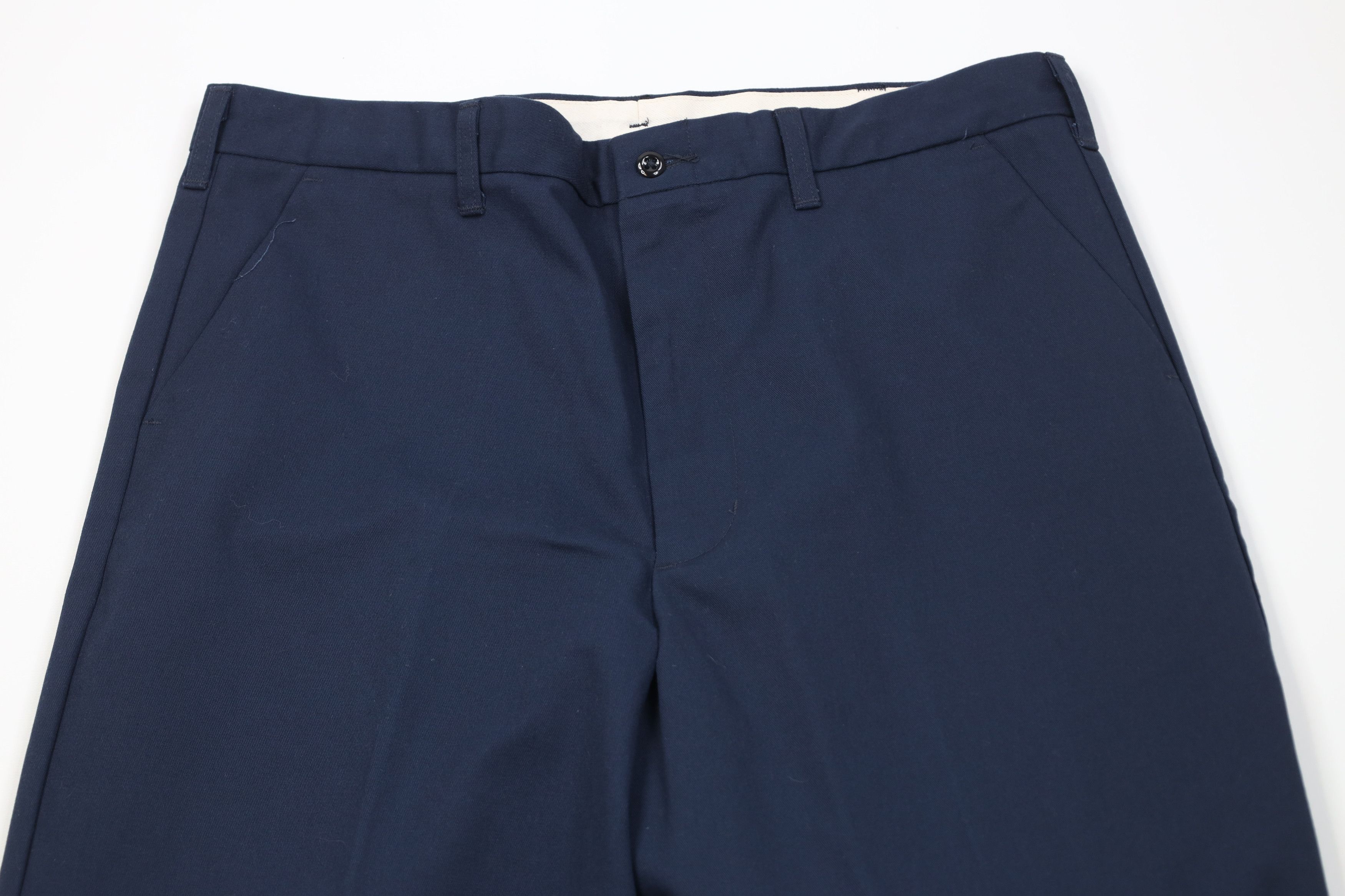 Vintage Vintage 90s Streetwear Wide Leg Chino Pants Workwear Blue Size US 36 / EU 52 - 2 Thumbnail