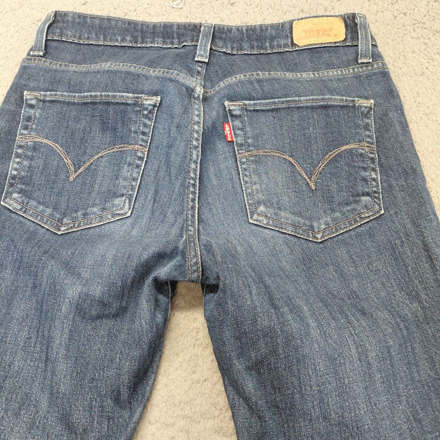 Levi's Levi’s Jeans Womens 8M Blue Denim Mid Rise Skinny Stretch Casual 5-Pocket Regular Levi’s 700 Series Hemmed Size 30" / US 8 / IT 44 - 3 Thumbnail