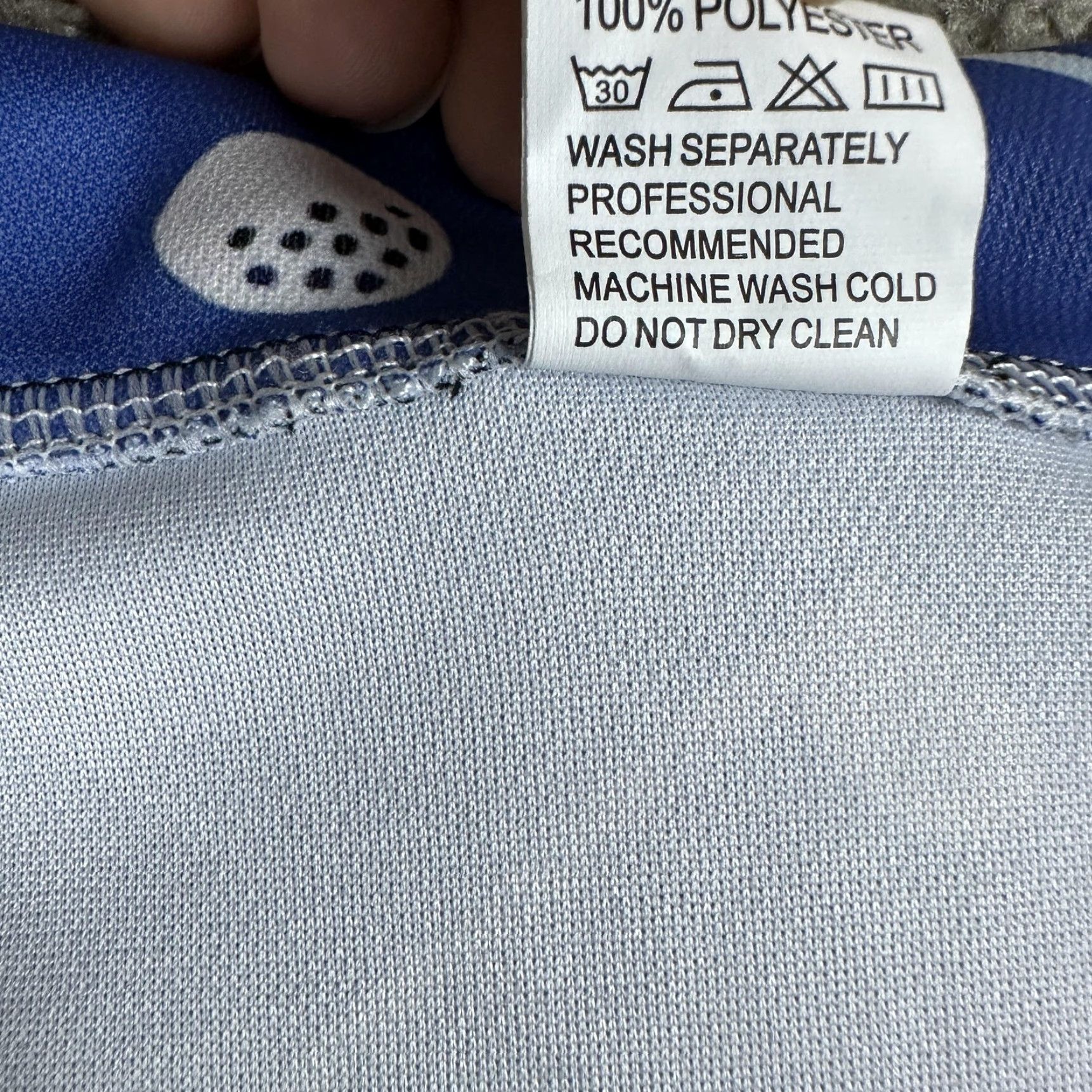 Vintage Golf Polo Shirt Mens Large Blue All Over Print Clubs Balls Novelty Short Sleeve Size US L / EU 52-54 / 3 - 5 Thumbnail