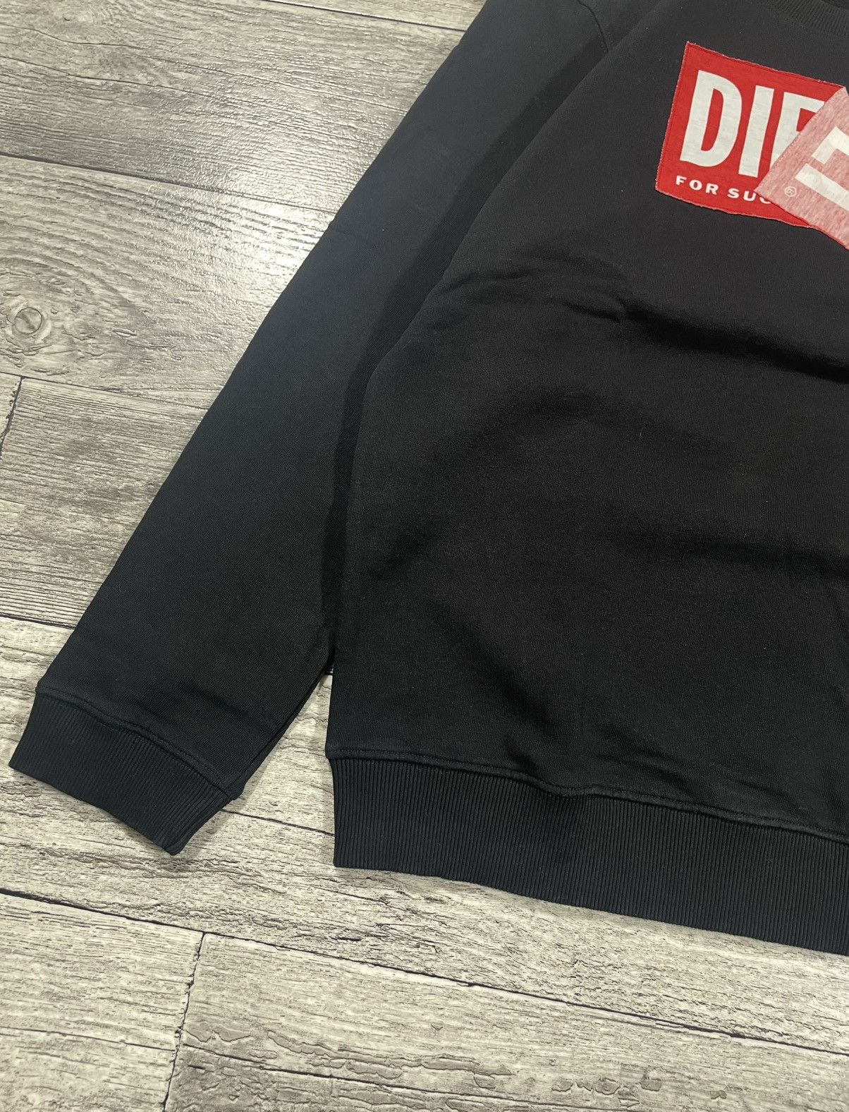 Diesel Vintage Style Diesel Big Logo Black Sweatshirt Streetwear Size US M / EU 48-50 / 2 - 3 Thumbnail
