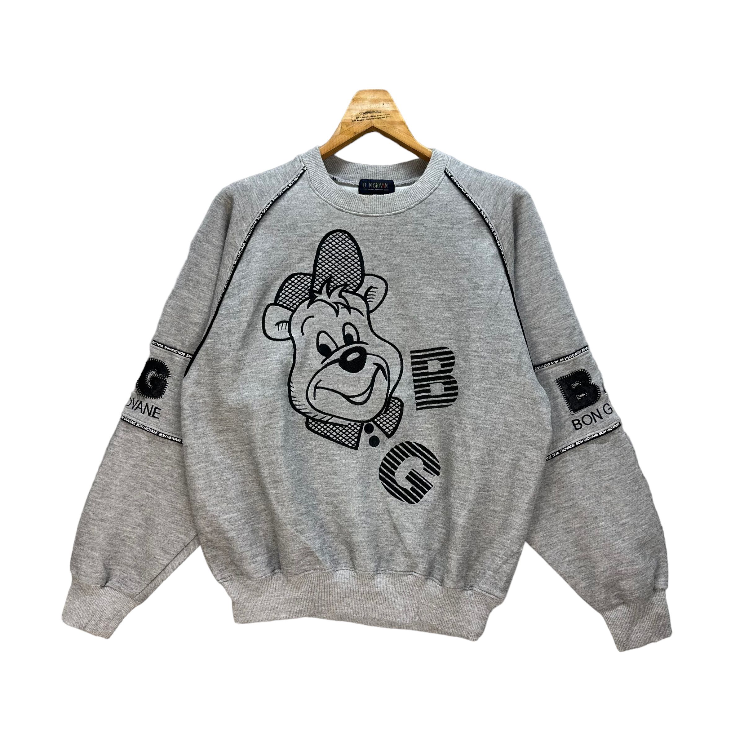 Japanese Brand BON GIOVANE BIG LOGO SWEATSHIRTS #7889-188 Size US M / EU 48-50 / 2 - 2 Thumbnail