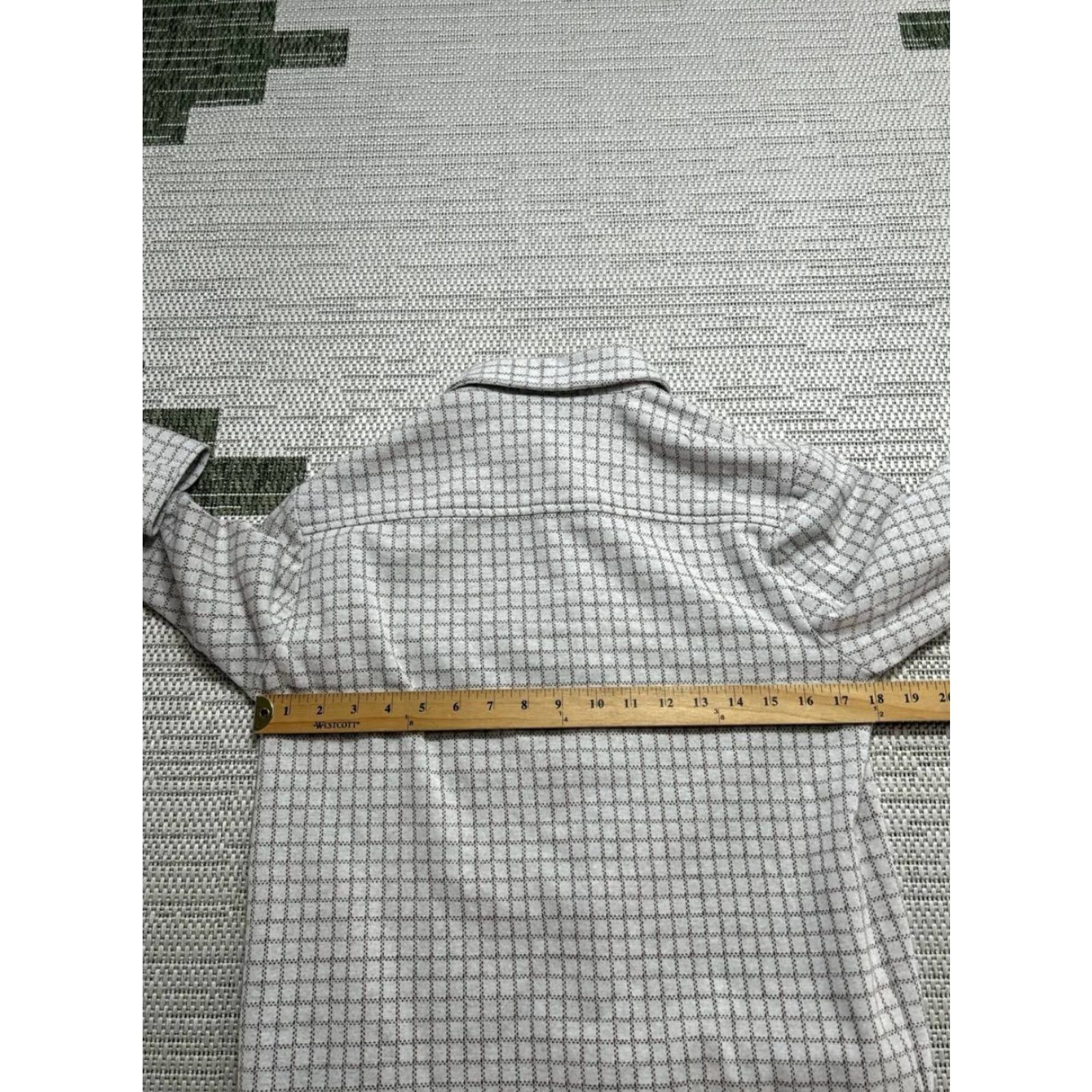 Madewell Madewell Shirt Womens XS White Cotton Blend Button Up Plaid Cardigan? Size XS / US 0-2 / IT 36-38 - 5 Thumbnail
