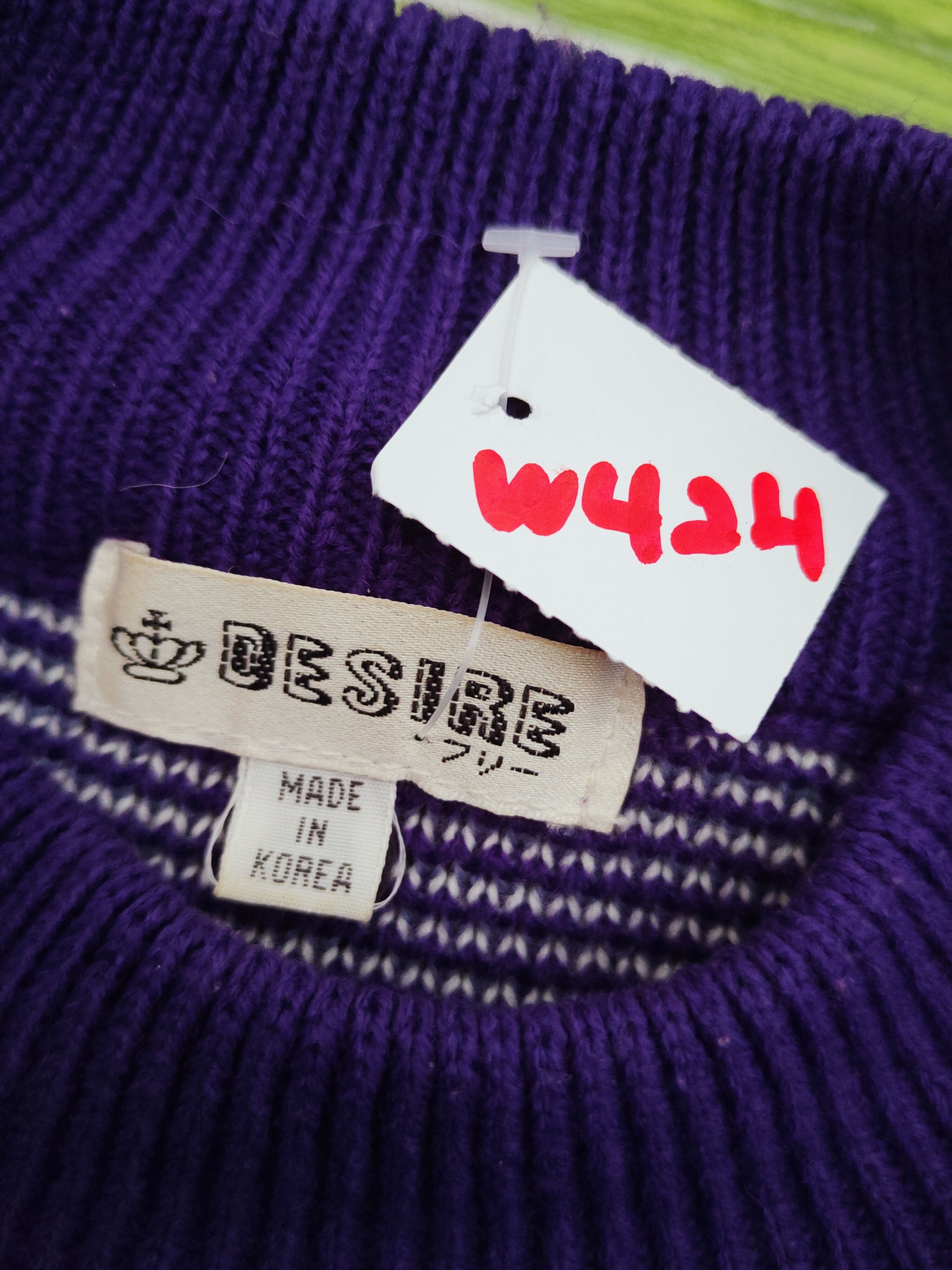 Japanese Brand × Vintage Desire Purple dog Knitwear Long Sweatshirts #W424 Size M / US 6-8 / IT 42-44 - 12 Thumbnail