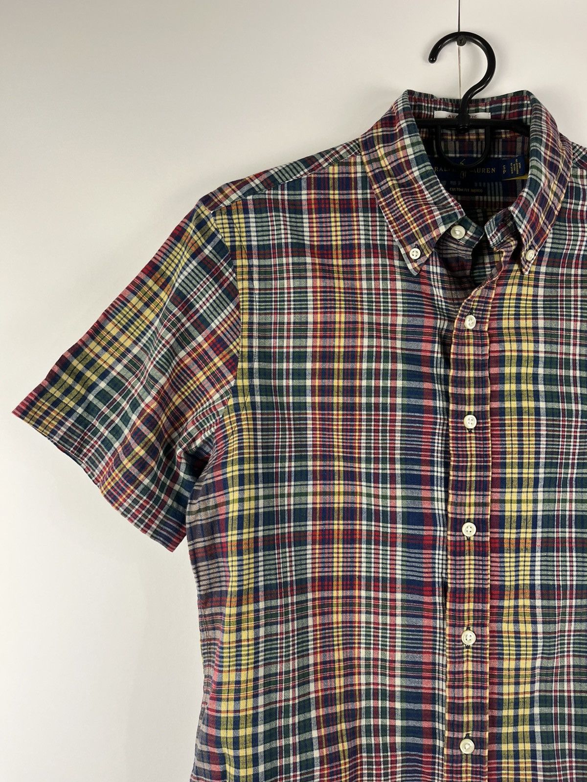 Ralph Lauren Ralph Lauren Plaid Indian Cotton ShortSleeve Shirt Button Up Size US S / EU 44-46 / 1 - 2 Thumbnail