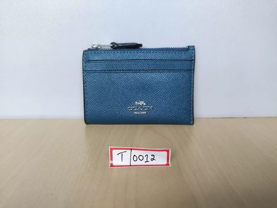Coach Coach Women's Cross grain Leather Key Ring Pouch T-0012 Size ONE SIZE - 12 Thumbnail