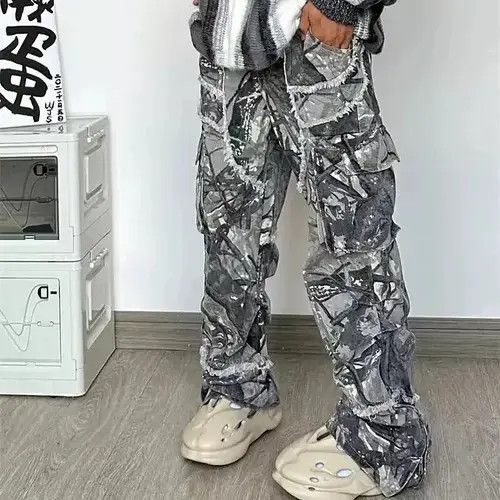 Jean Etsuko x Koga Stacked Flared Camo Cargo Pant Size US 36 / EU 52 - 5 Thumbnail