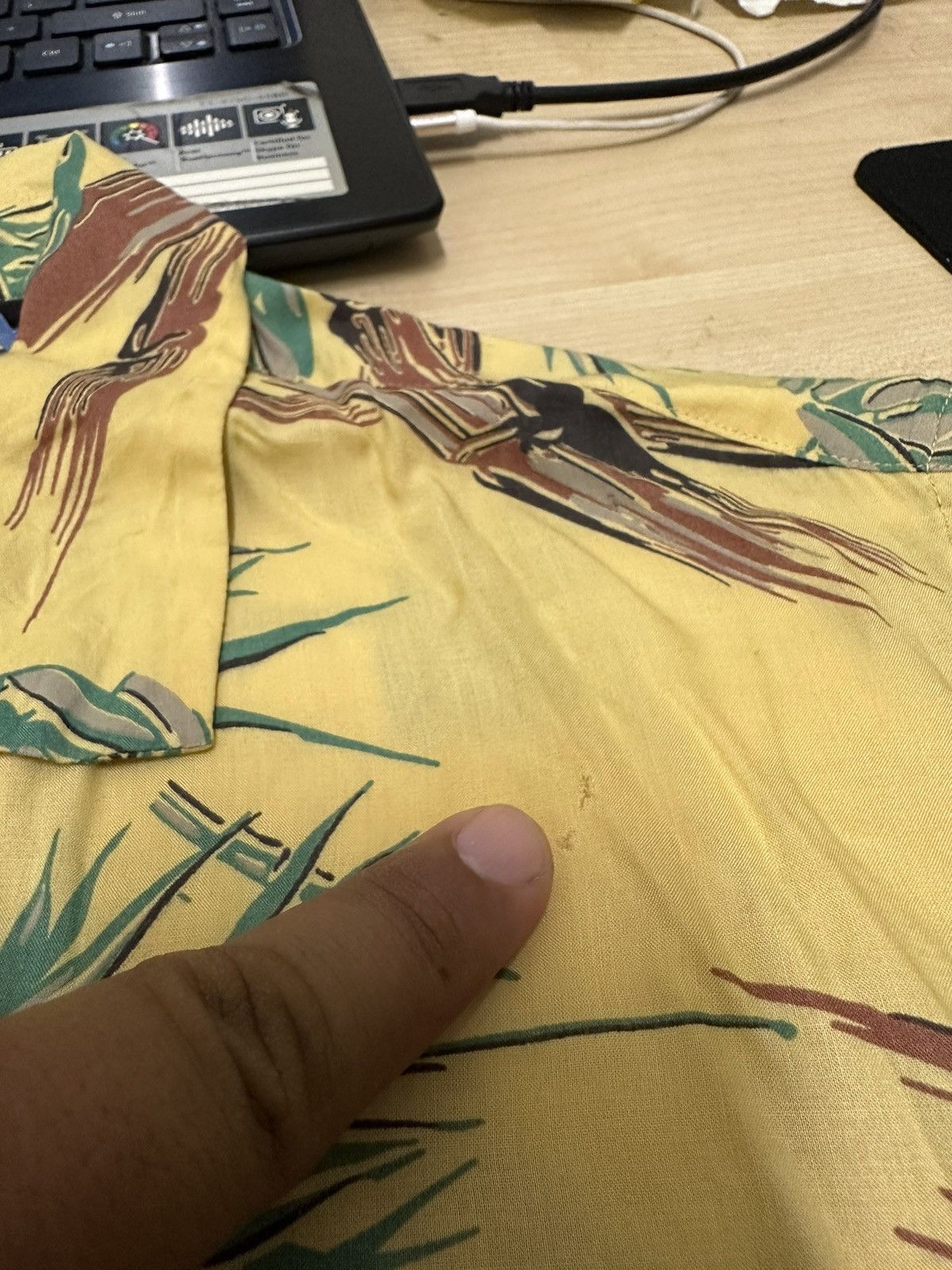 Allsaints Allsaints Rayon Bamboo Printed Hawaiian Shirt Size US L / EU 52-54 / 3 - 14 Thumbnail