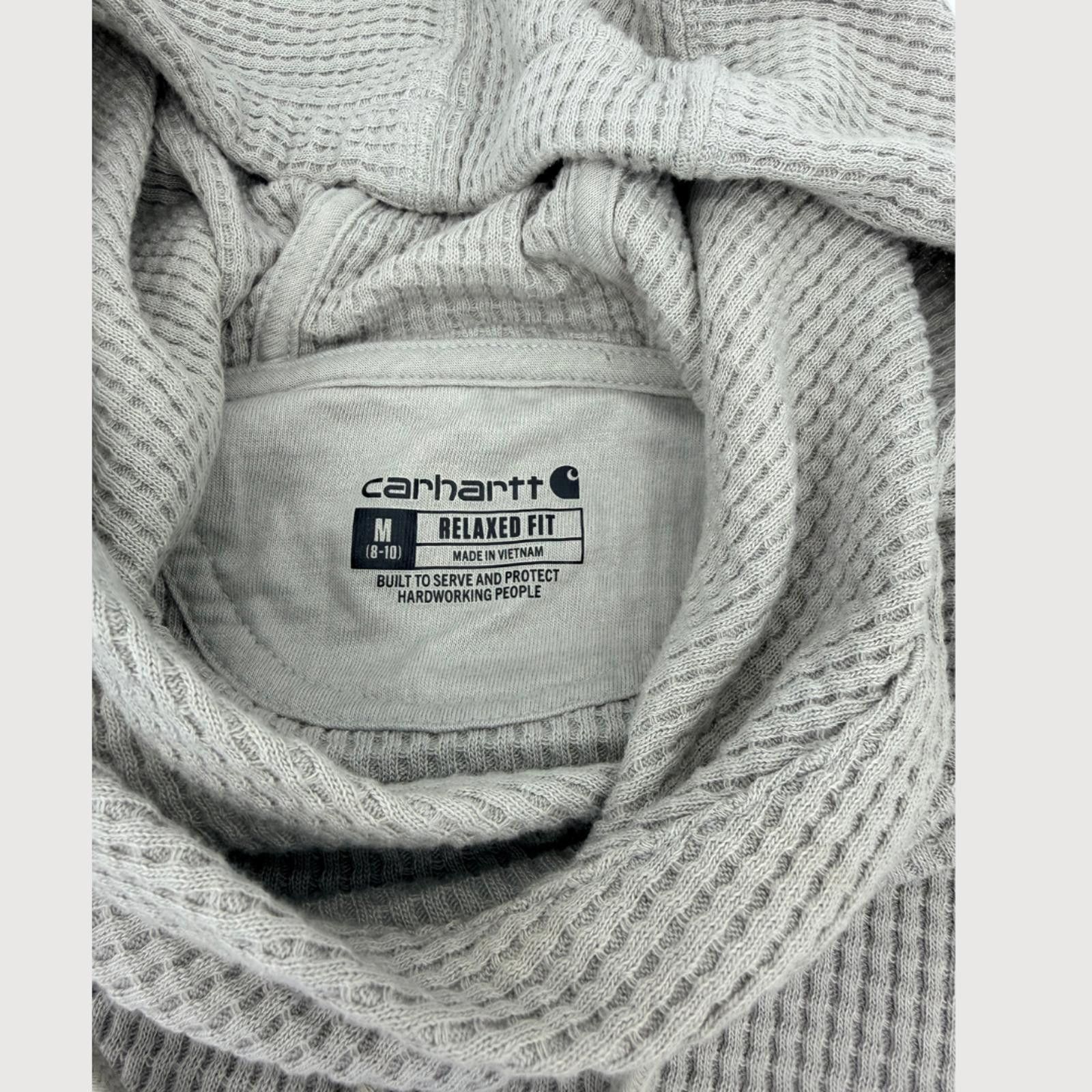 Carhartt Carhartt Hoodie Thermal Waffle Relaxed Fit Gray M Size M / US 6-8 / IT 42-44 - 4 Thumbnail