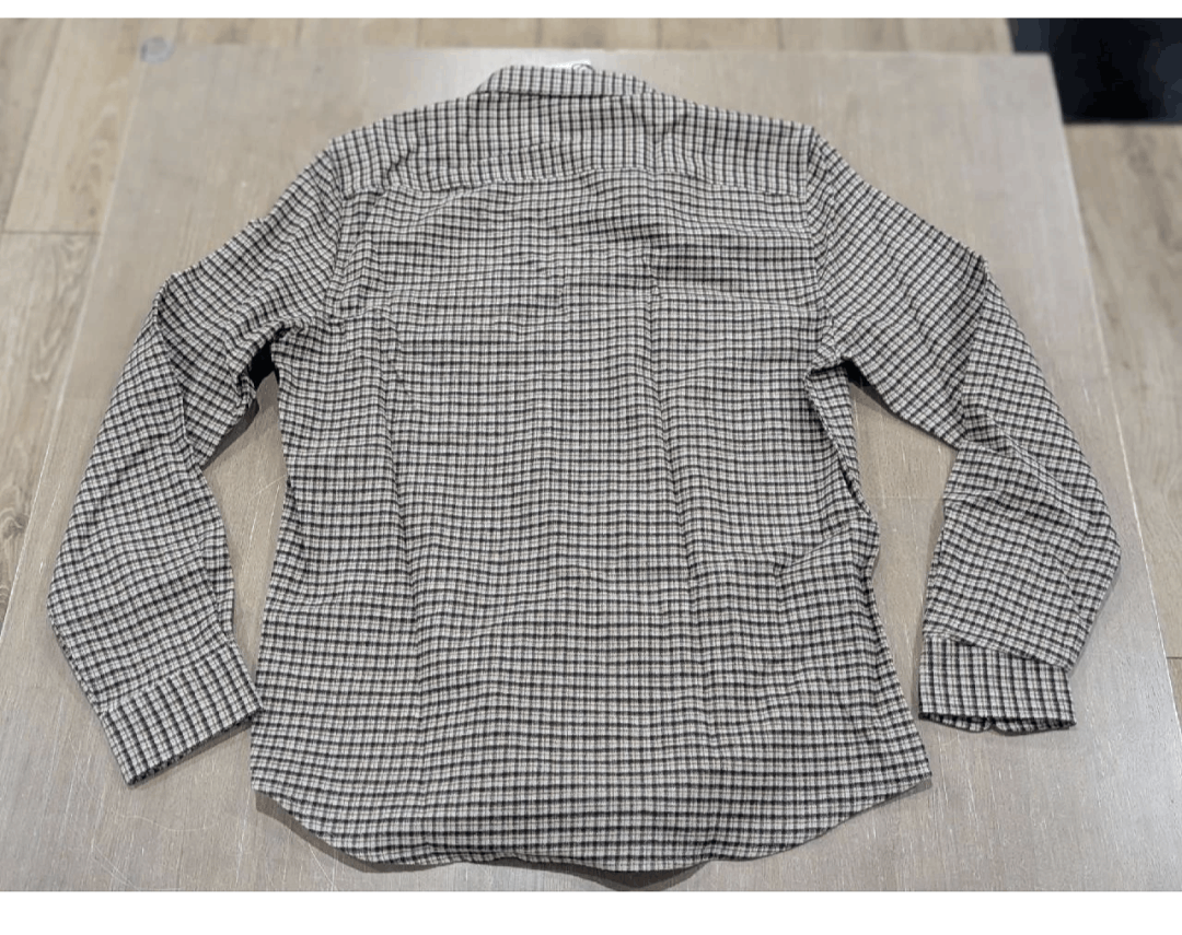 Reiss REISS Plaid Pocket LS Button Up Shirt Oatmeal Large Size US L / EU 52-54 / 3 - 4 Thumbnail