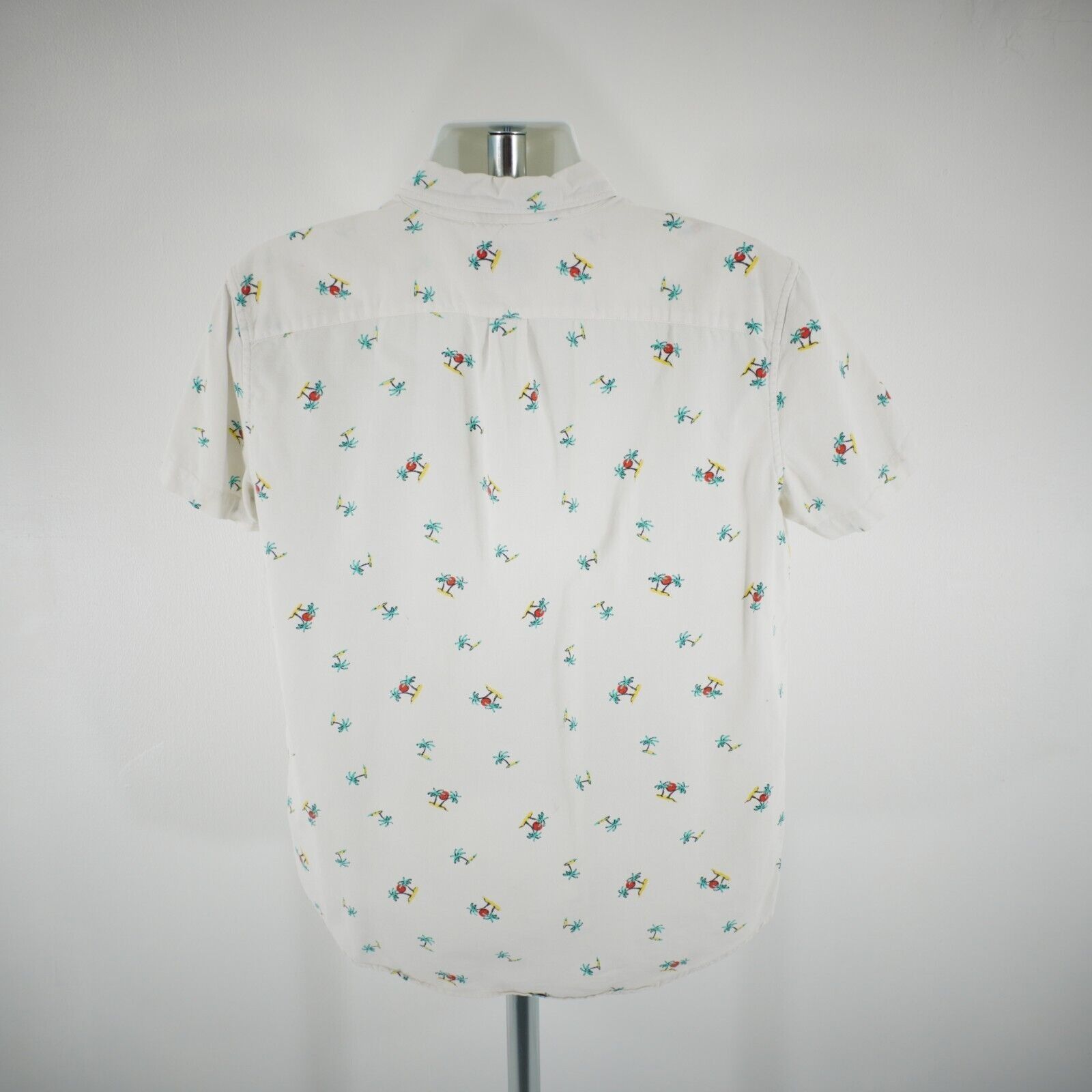 American Eagle Outfitters American Eagle Cream Palm Tree Seriously Soft Medium Short S Size US M / EU 48-50 / 2 - 5 Thumbnail