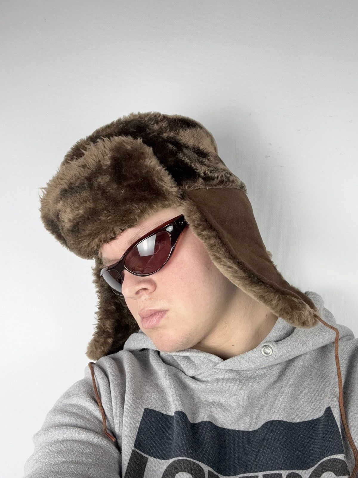 Japanese Brand Vintage Y2K 90s Retro Ushanka Fuzzy Mohair Trapper hat Size ONE SIZE - 1 Thumbnail