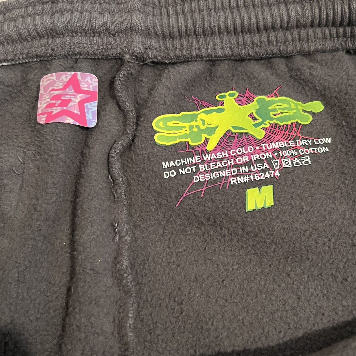 Sp5der Young Thug SP5DER WAIT WEB SWEATPANTS SIZE MEDIUM Size US 33 - 5 Thumbnail