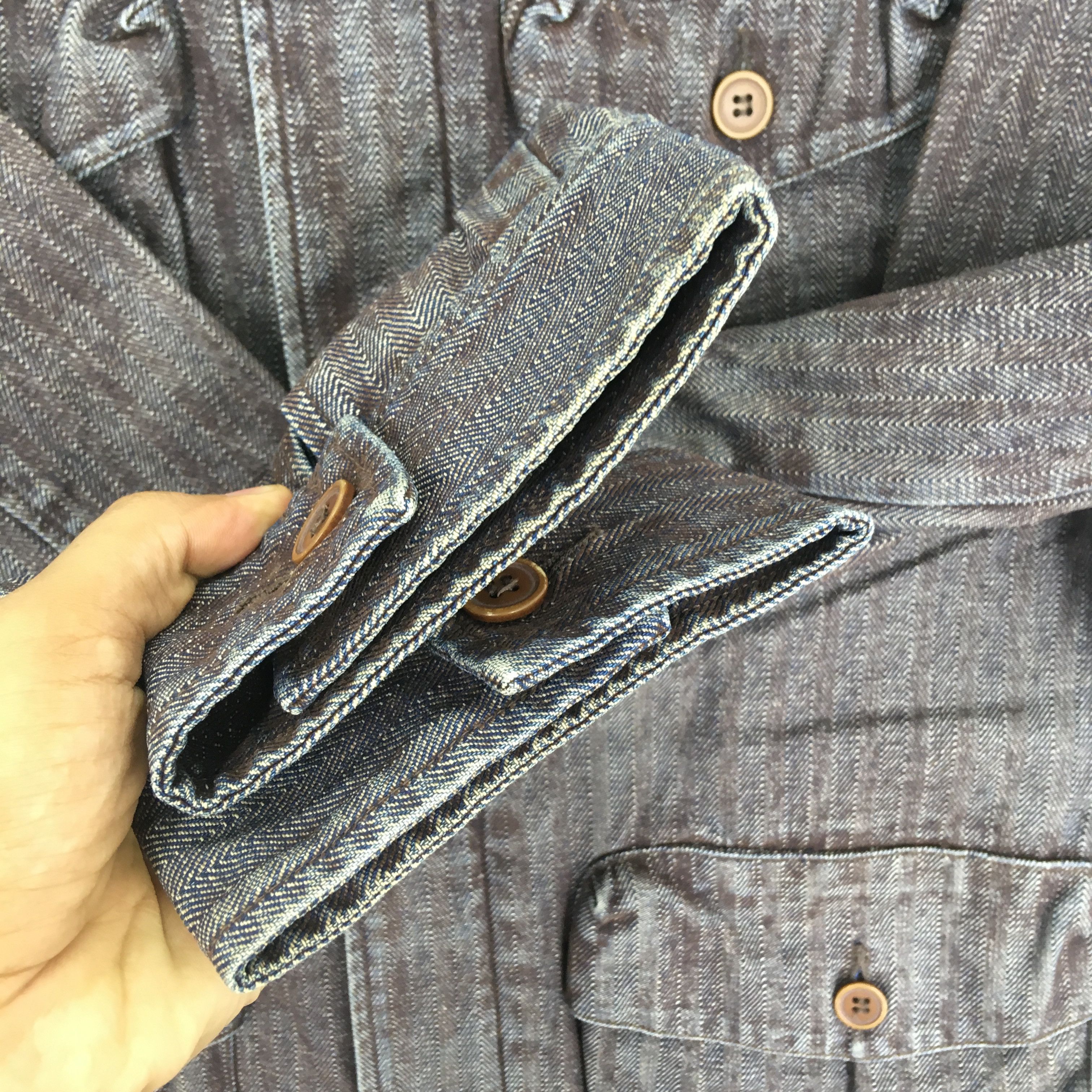 Japanese Brand Vintage 90s Retro Denim Jeans Workers FrenchworkJacket Size US M / EU 48-50 / 2 - 6 Thumbnail