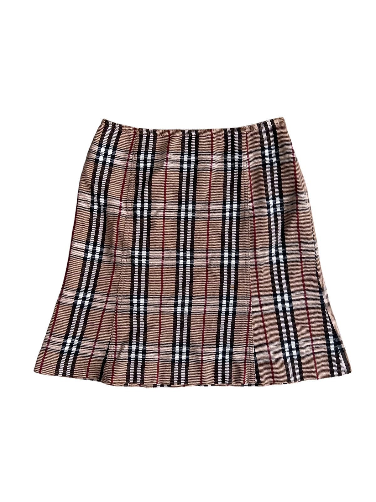 Burberry London Iconic Nova Checkered Jacquard Print Skirt