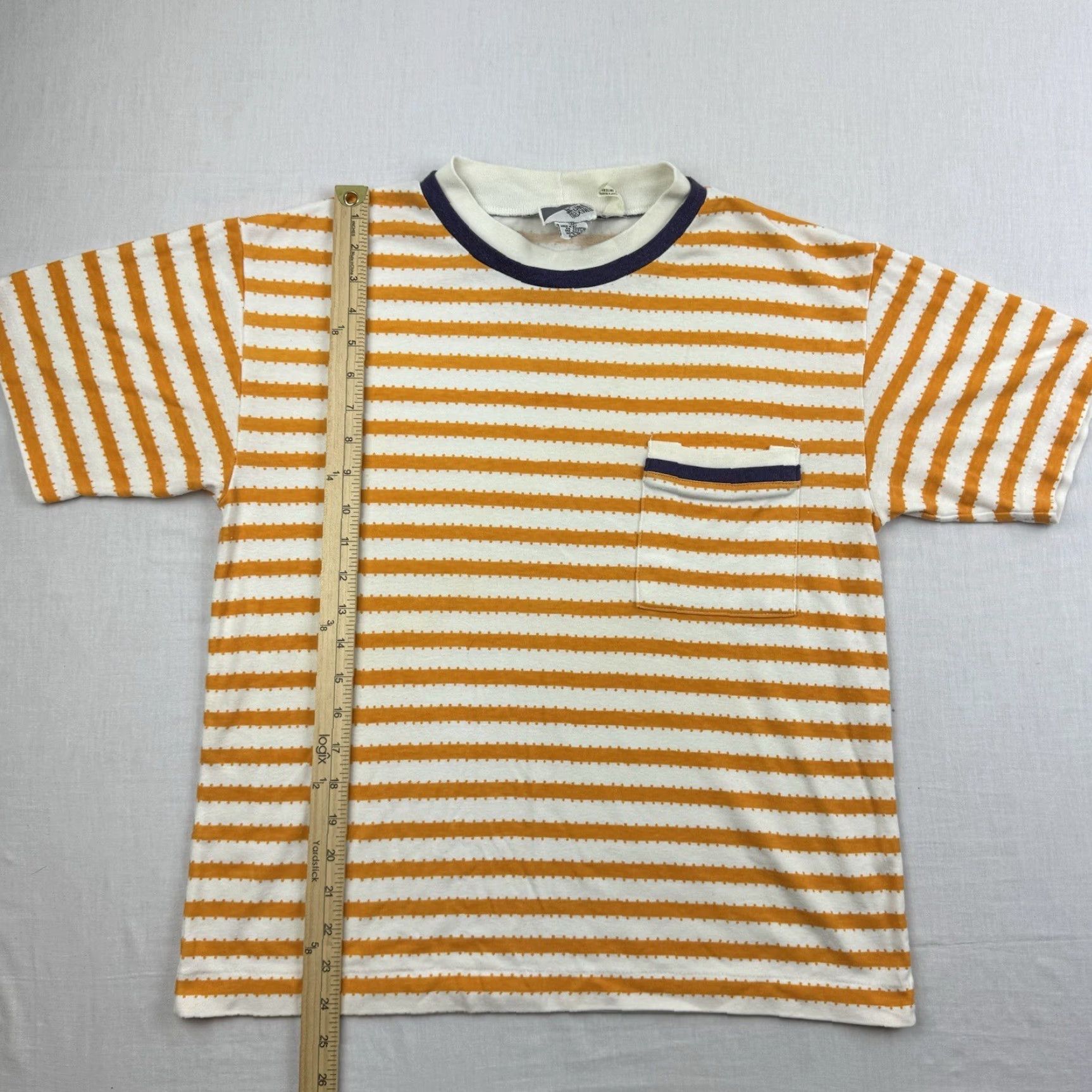 Vintage VINTAGE Jason Maxwell Shirt Womens Medium Yellow Striped 90s Crew Neck Short Sleeve Mens? Womens Size M / US 6-8 / IT 42-44 - 6 Thumbnail