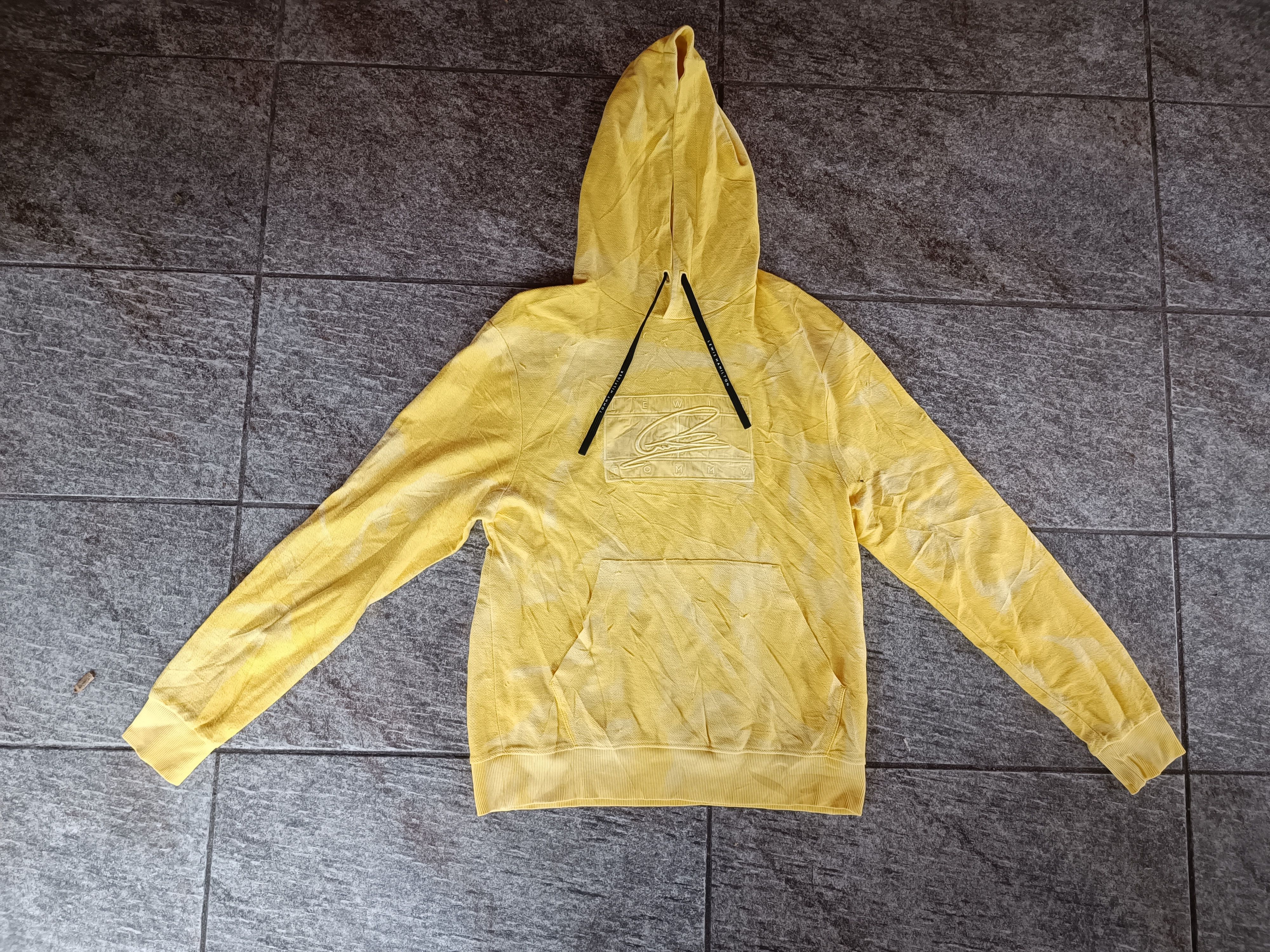 image of Formula Uno x Racing Lewis Hamilton Tommy Hilfiger Hoodie in Yellow, Men's (Size Small)